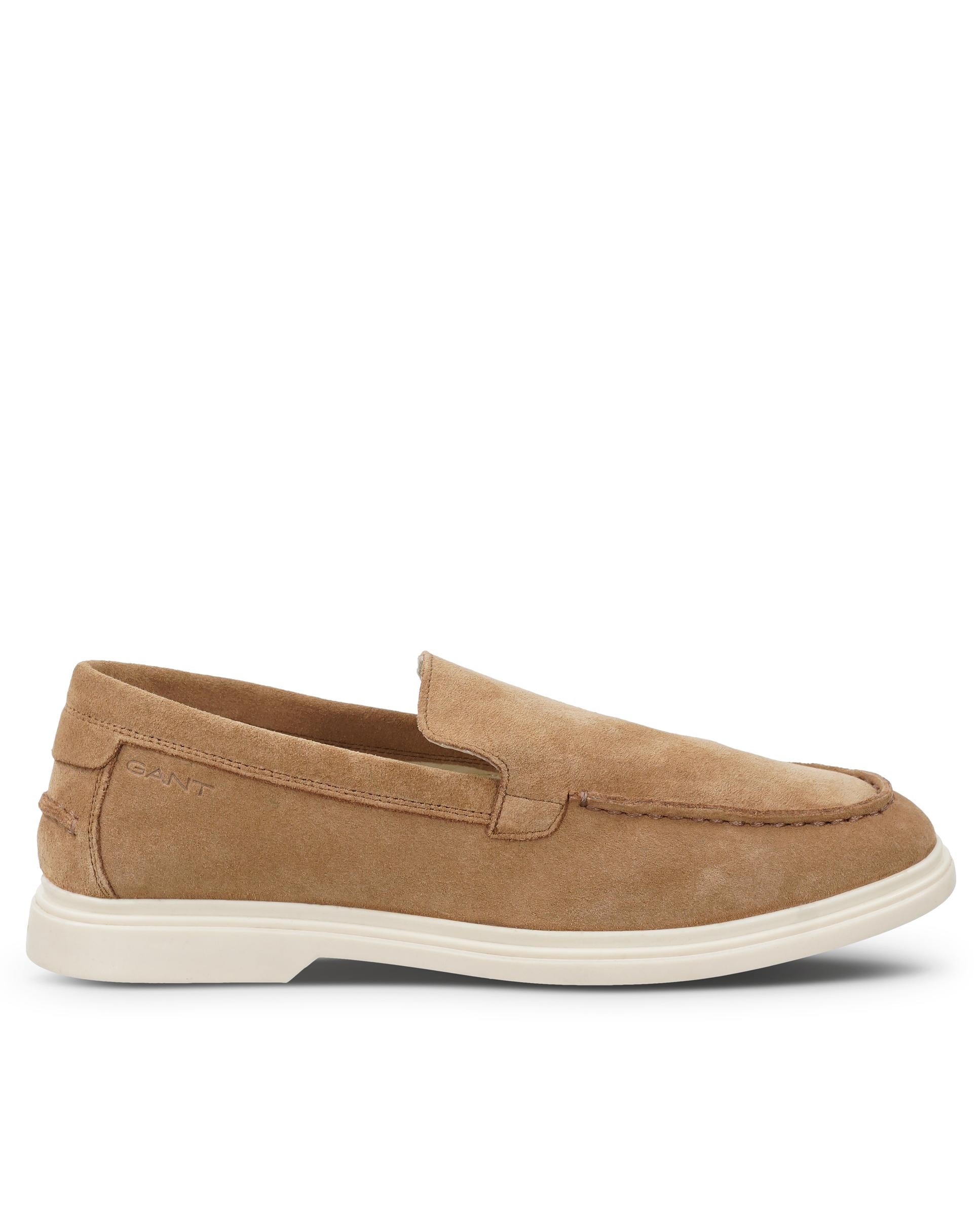 Mocasines de hombre de piel con elástico - Gant - Marrón Marrón-1