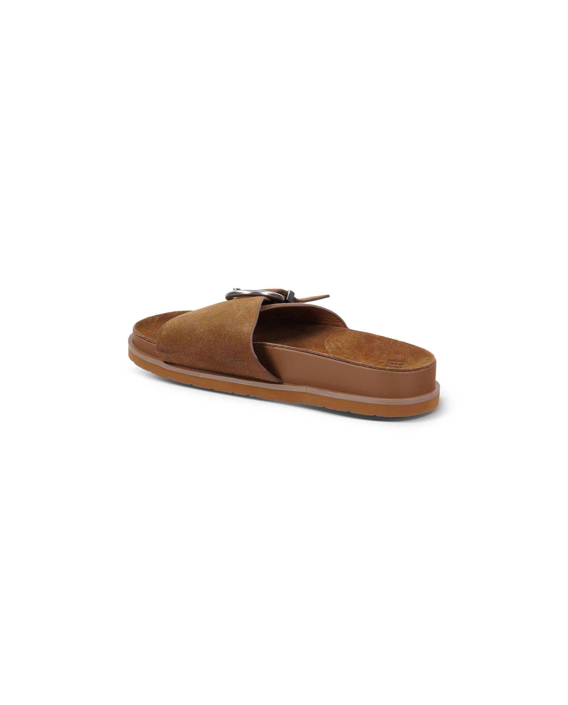 Sandalias de pala de mujer de piel con hebilla - Gant - Marrón oscuro Marrón oscuro-5
