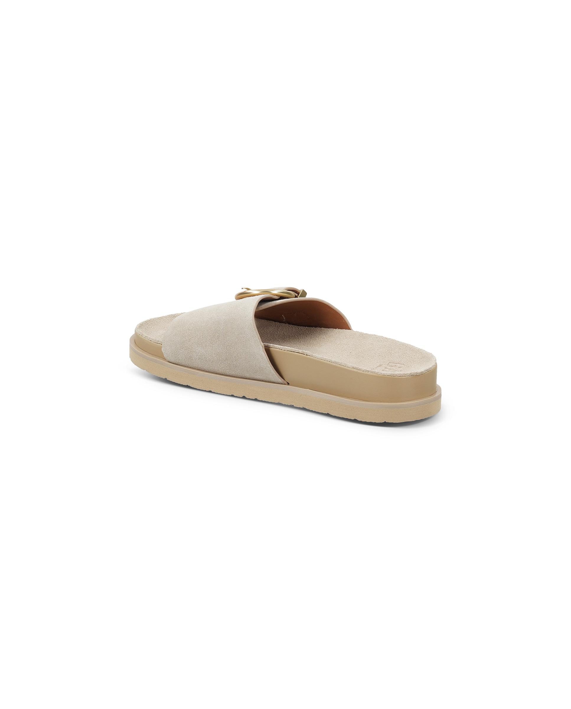 Sandalias de pala de mujer de piel con hebilla - Gant - Beige Beige-5