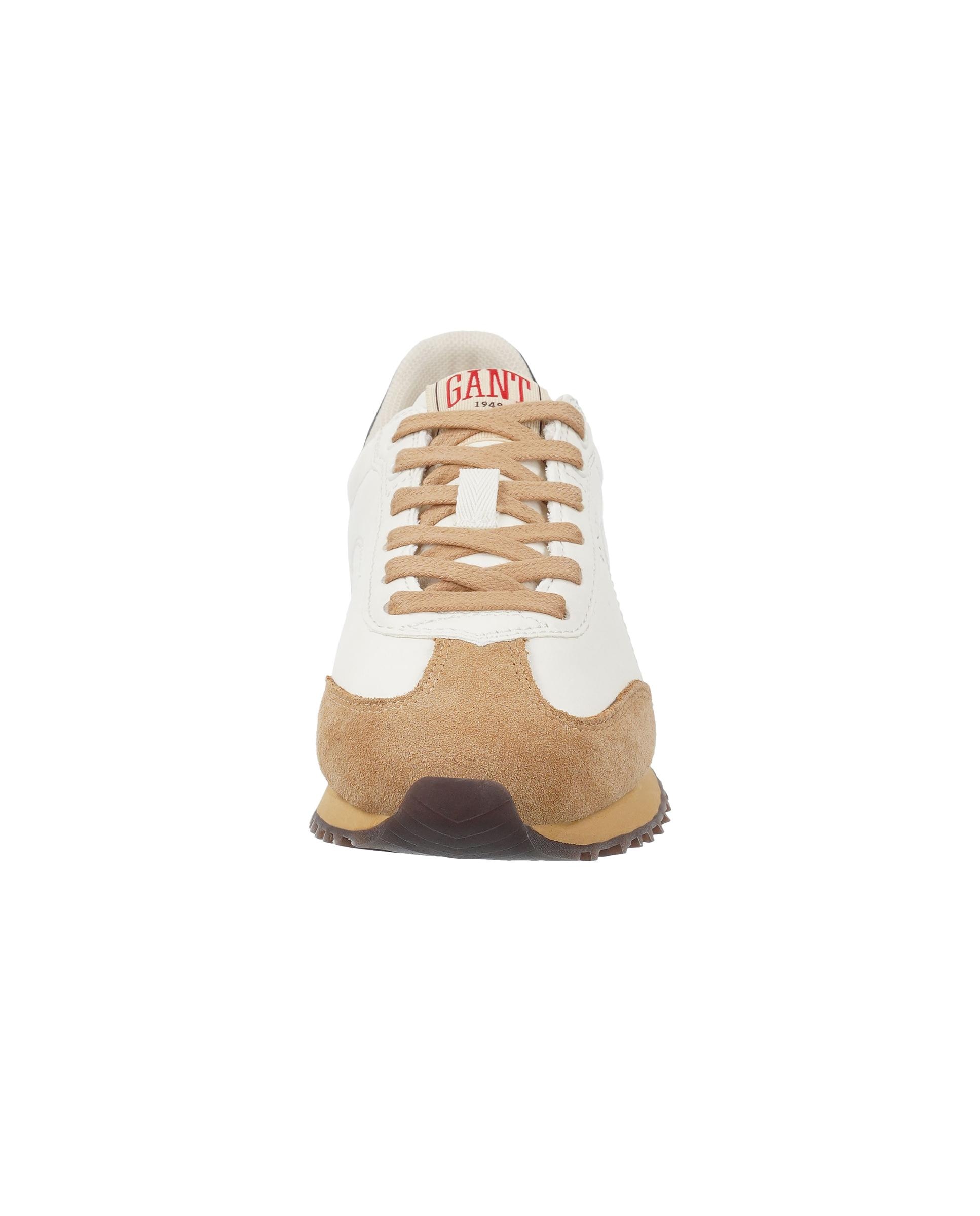 Zapatillas retro de mujer estilo runner con suela dentada - Gant - Blanco / Roble Blanco / Roble-2