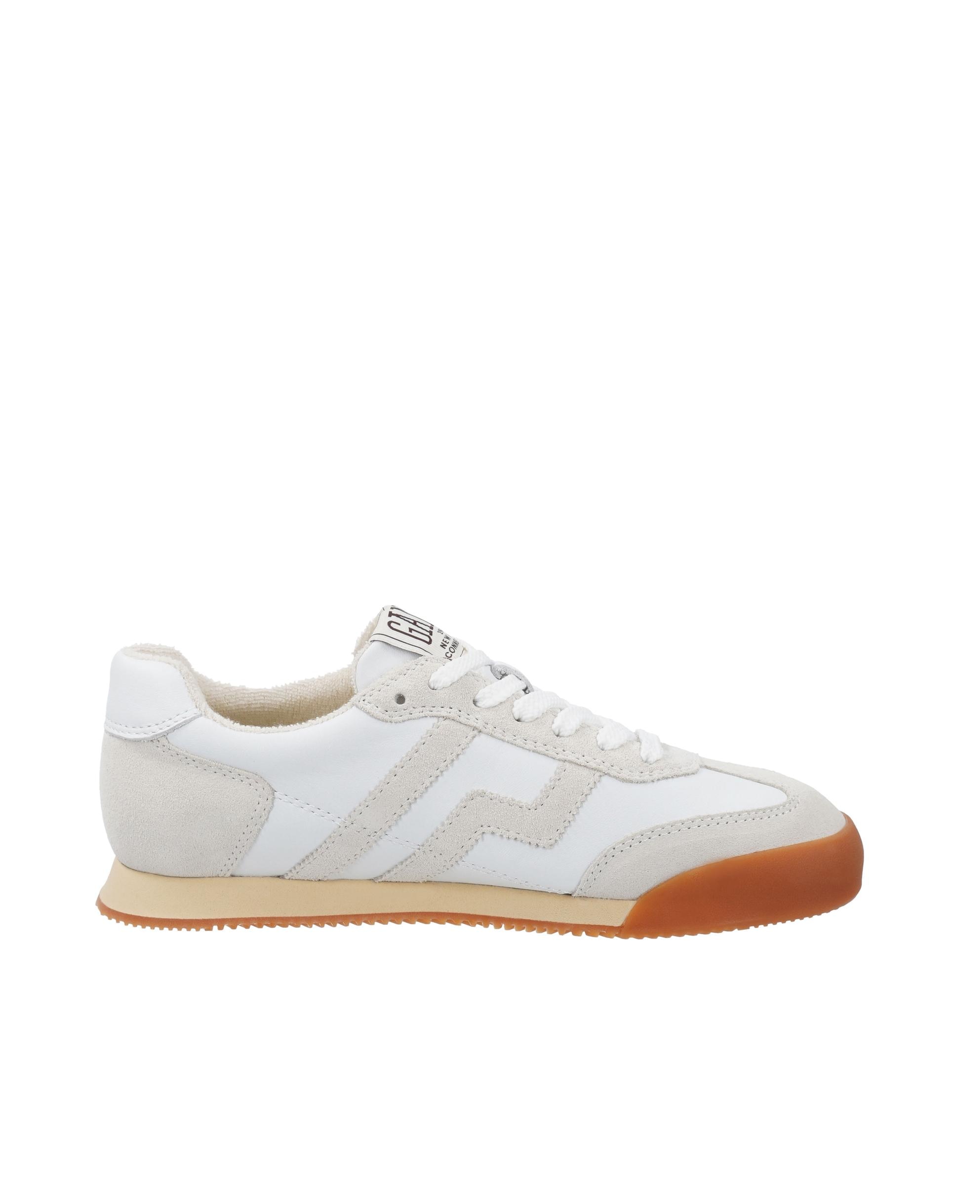 Zapatillas retro de mujer en piel con logo gant - Blanco Blanco-1