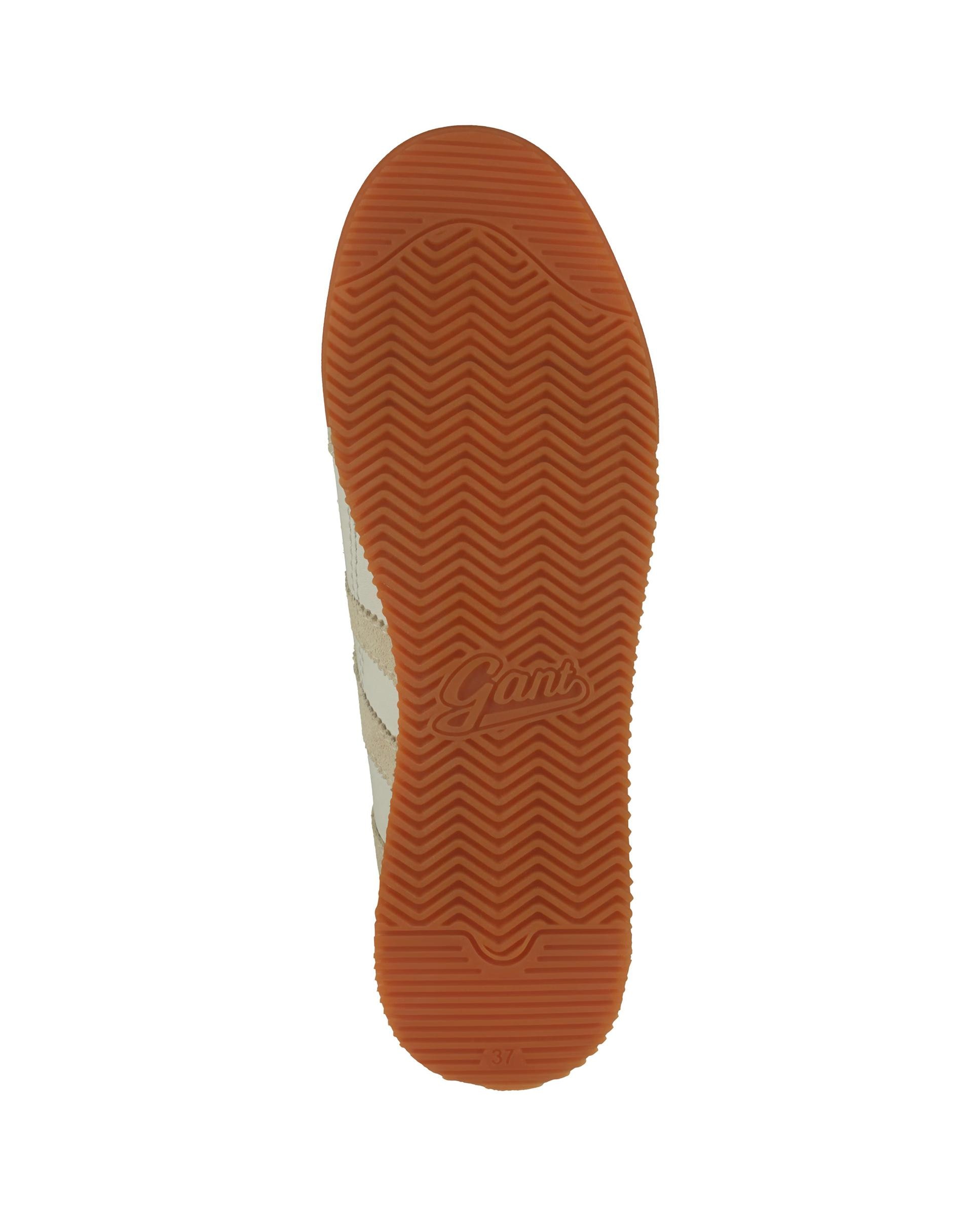 Zapatillas retro de mujer en piel con logo gant - Blanco Blanco-6