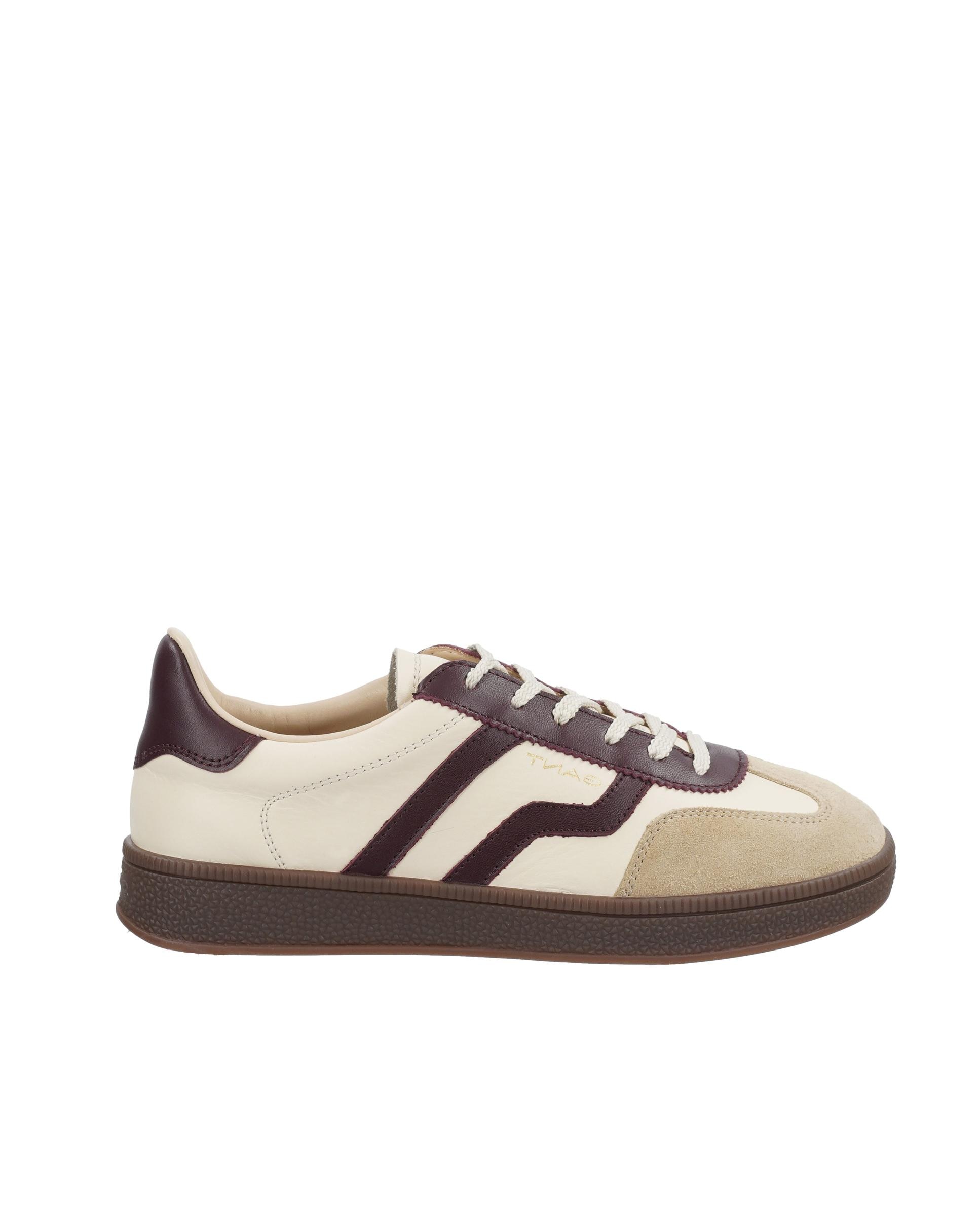 Zapatillas retro de mujer con ajuste de cordones y detalle lateral en contraste - Gant - Crema Crema-1