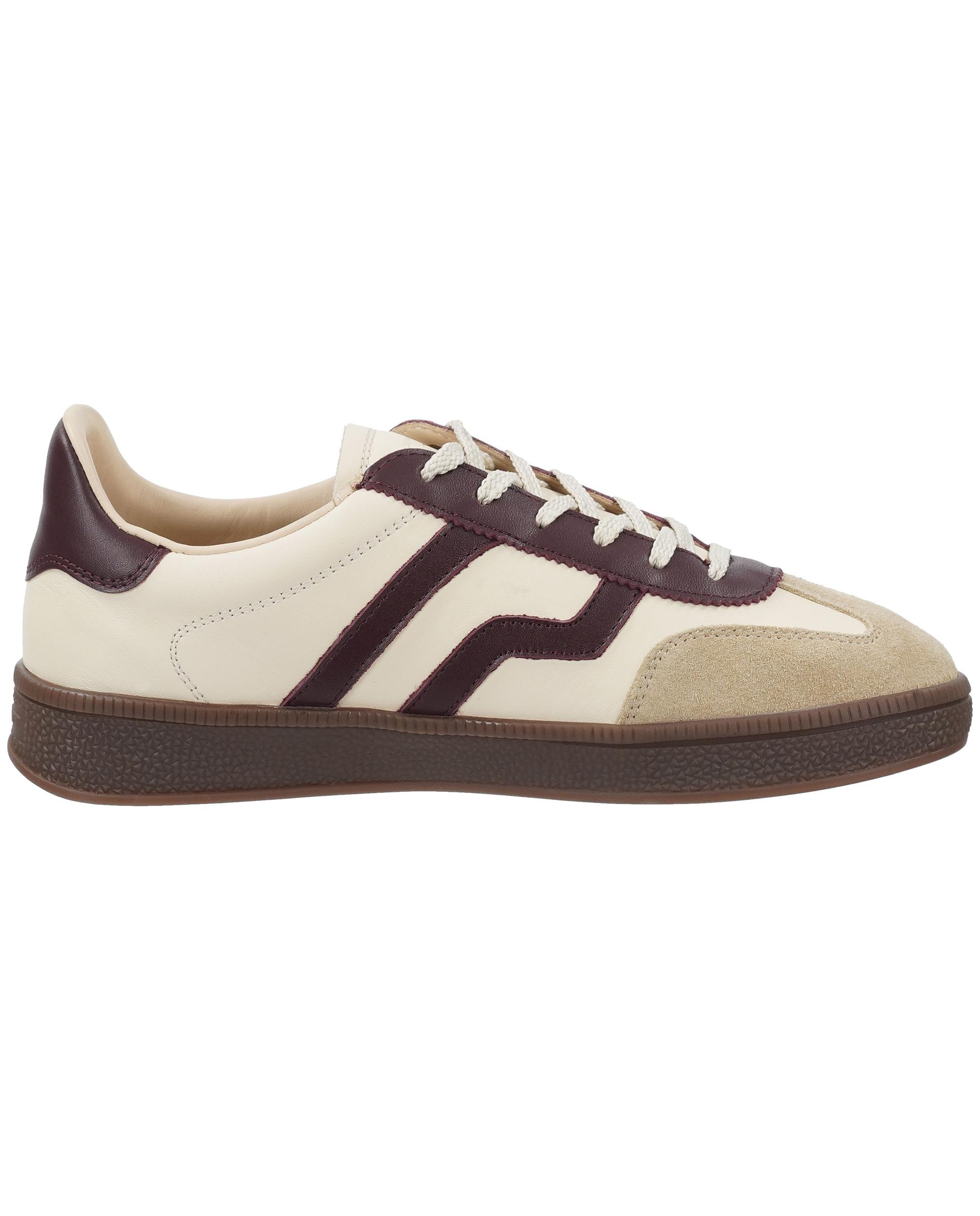 Zapatillas retro de mujer con ajuste de cordones y detalle lateral en contraste - Gant - Crema Crema-3
