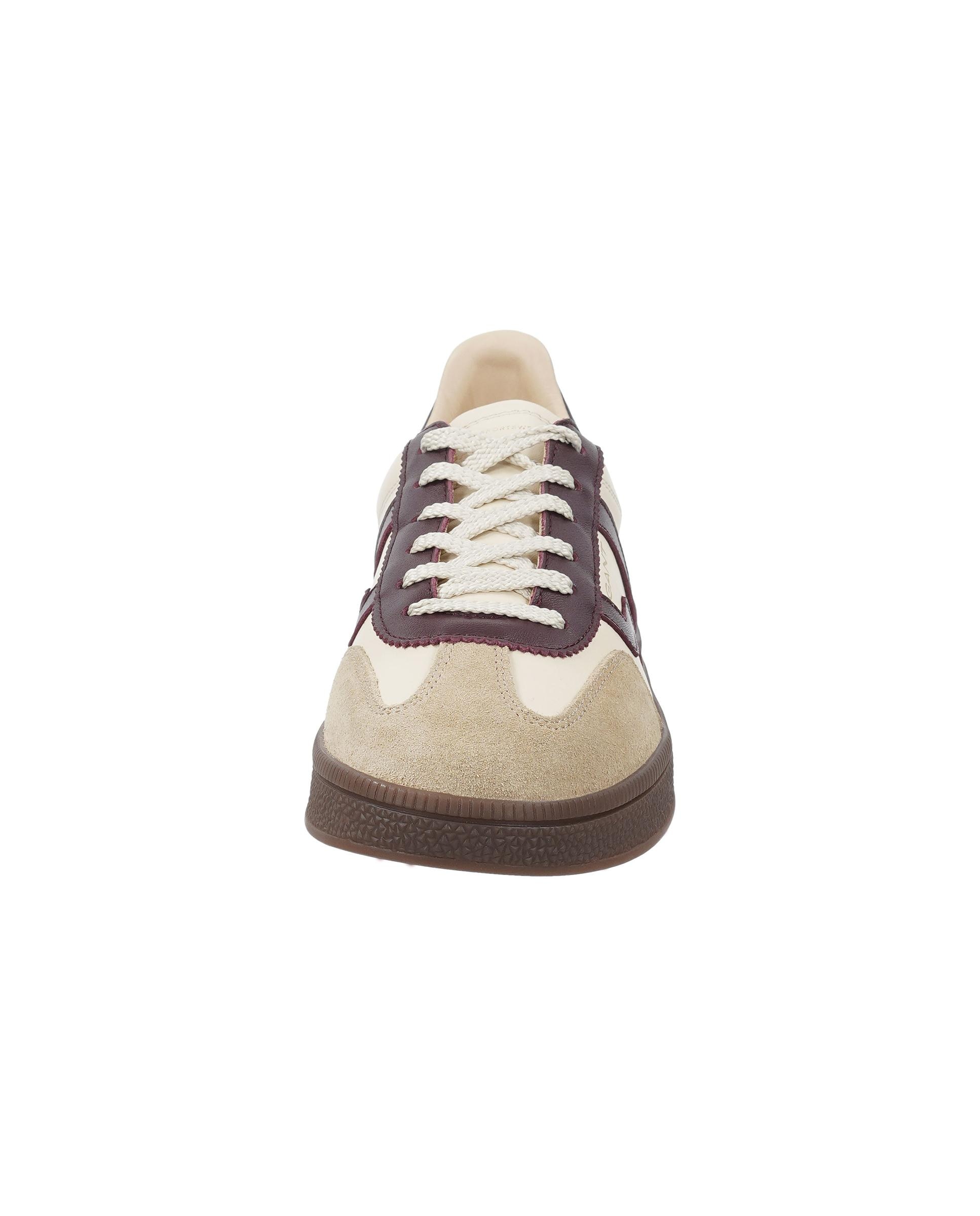 Zapatillas retro de mujer con ajuste de cordones y detalle lateral en contraste - Gant - Crema Crema-2