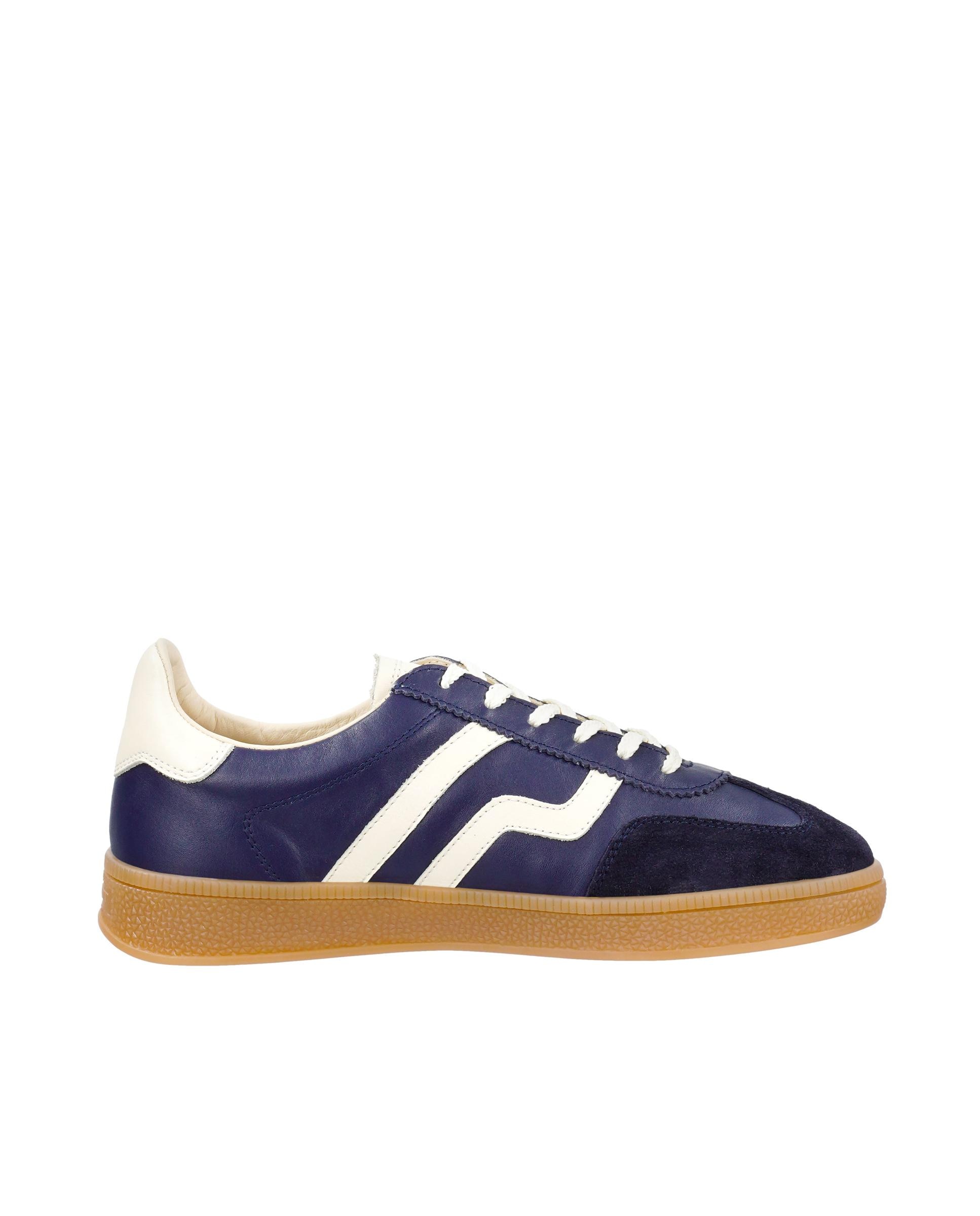 Zapatillas retro de mujer con ajuste de cordones y detalle lateral en contraste - Gant - Azul marino Azul marino-1