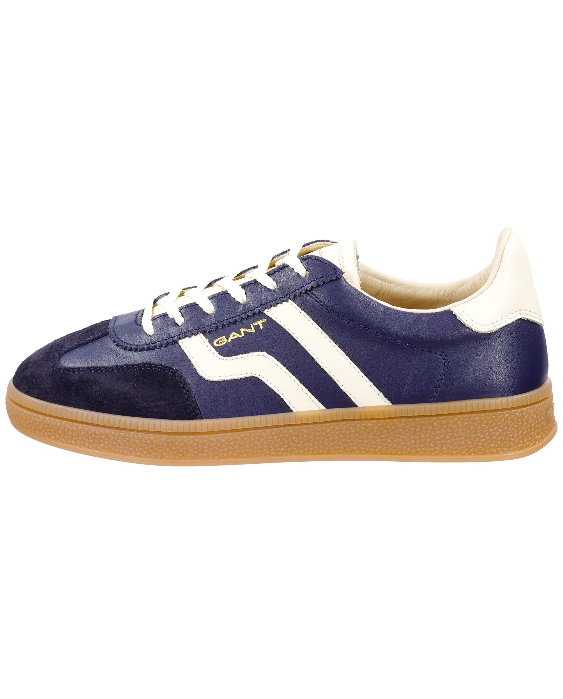 Zapatillas retro de mujer con ajuste de cordones y detalle lateral en contraste - Gant - Azul marino Azul marino-3