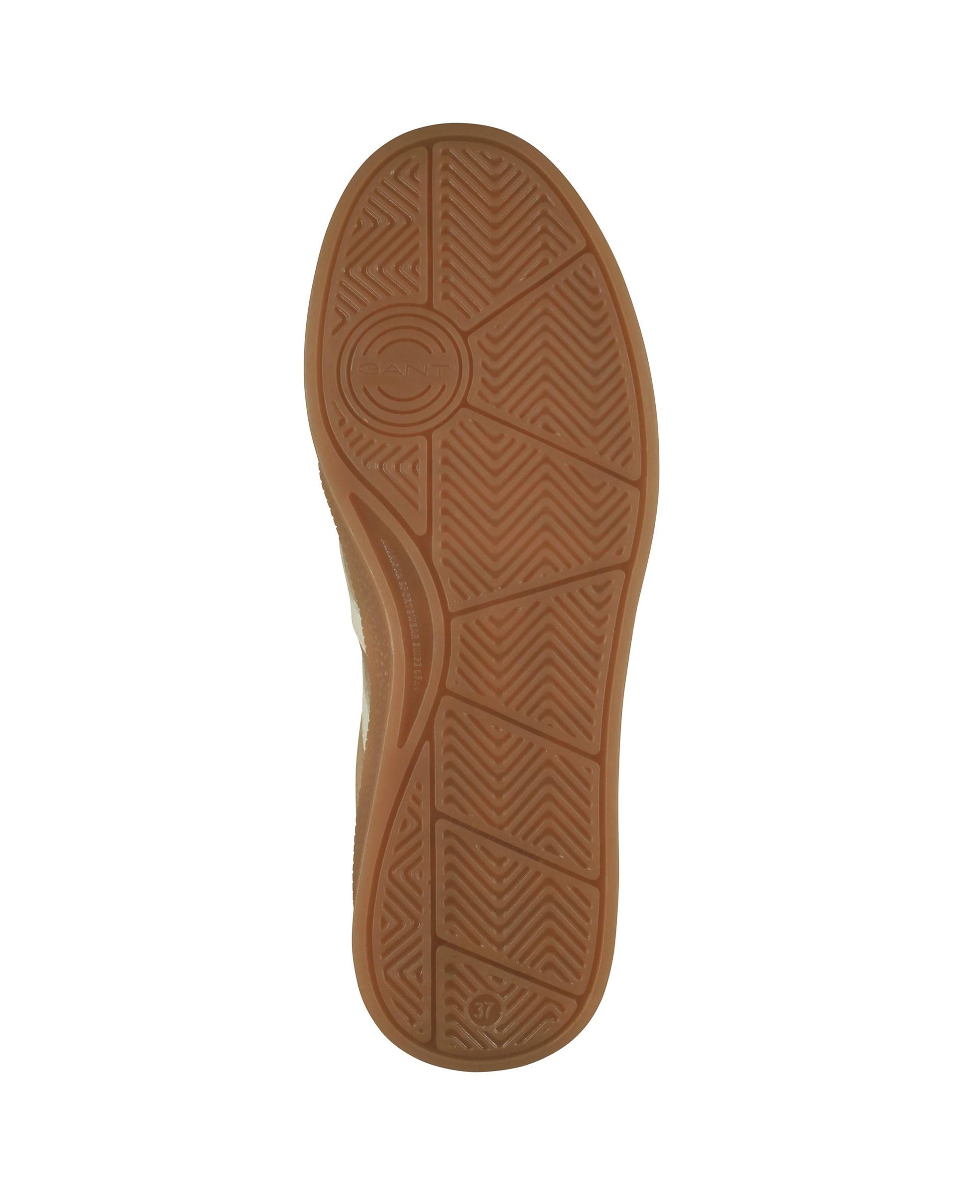 Zapatillas retro de mujer con ajuste de cordones y detalle lateral en contraste - Gant - Crema Crema-6