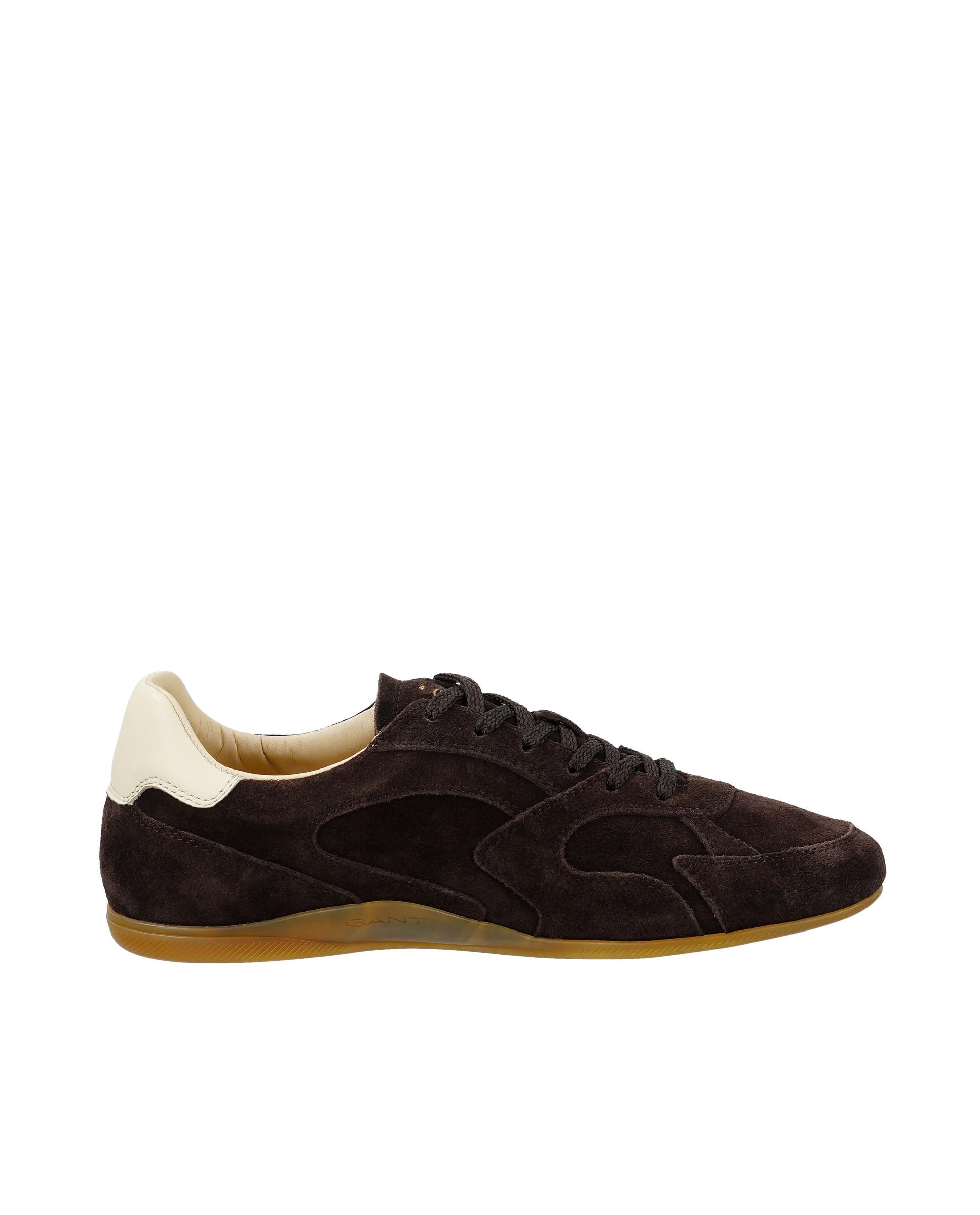 Imagen 0 de Zapatillas retro de mujer de suela plana y ajuste de cordones Marrón oscuro