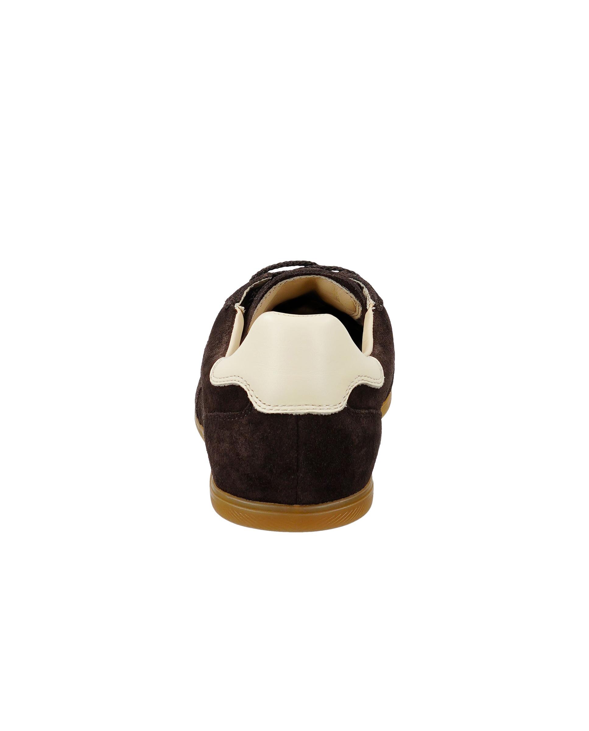 Zapatillas retro de mujer de suela plana y ajuste de cordones - Gant - Marrón oscuro Marrón oscuro-4