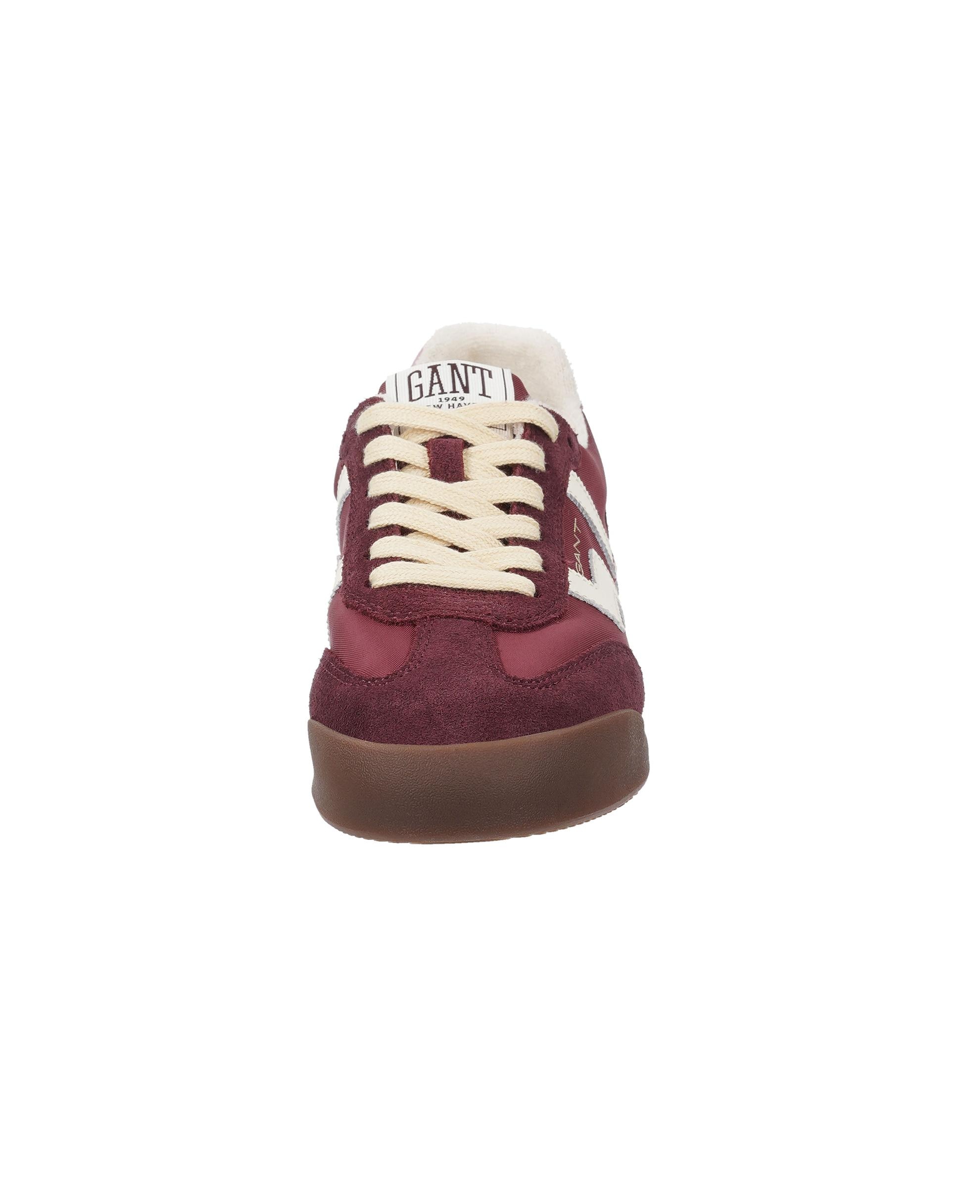Zapatillas retro de mujer en piel con logo gant - Burdeos Burdeos-2