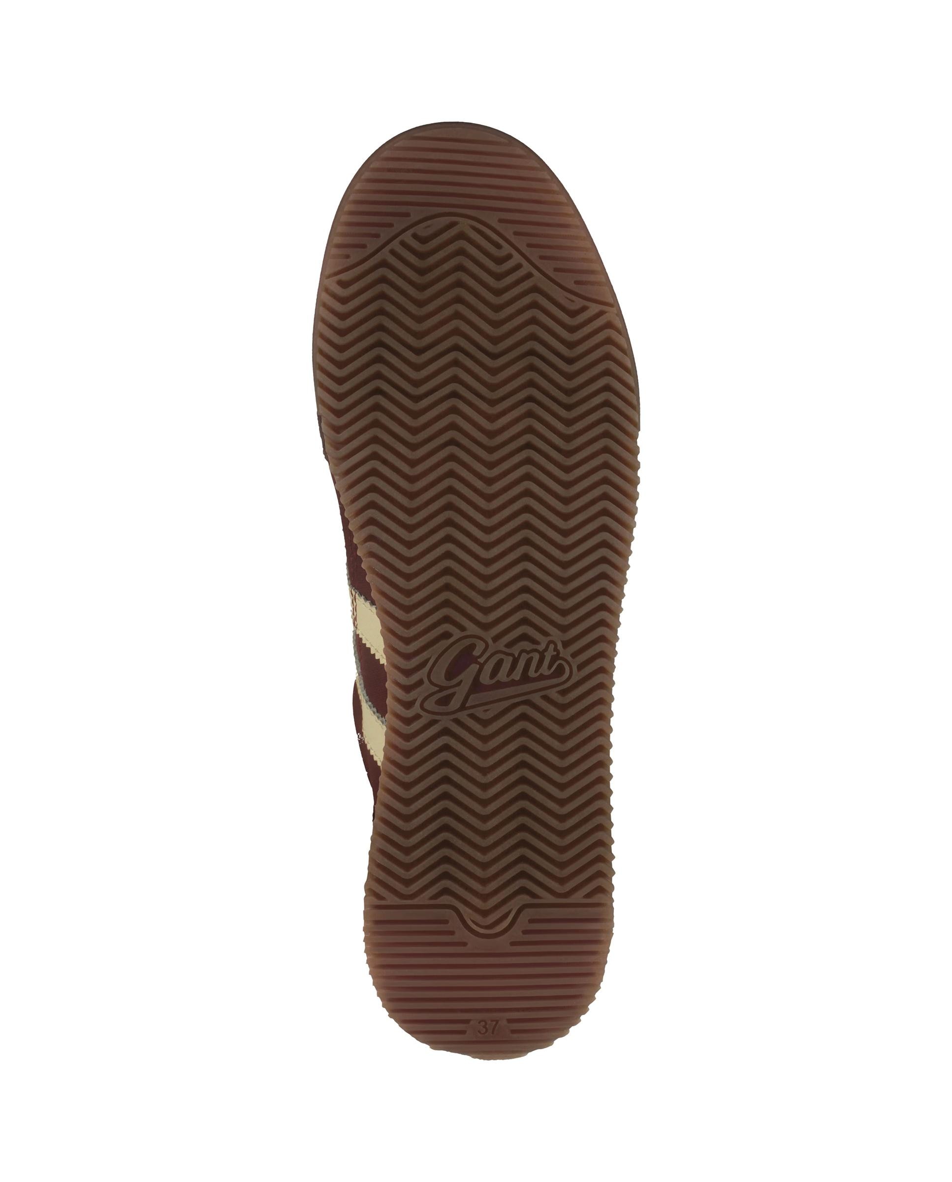 Zapatillas retro de mujer en piel con logo gant - Burdeos Burdeos-6