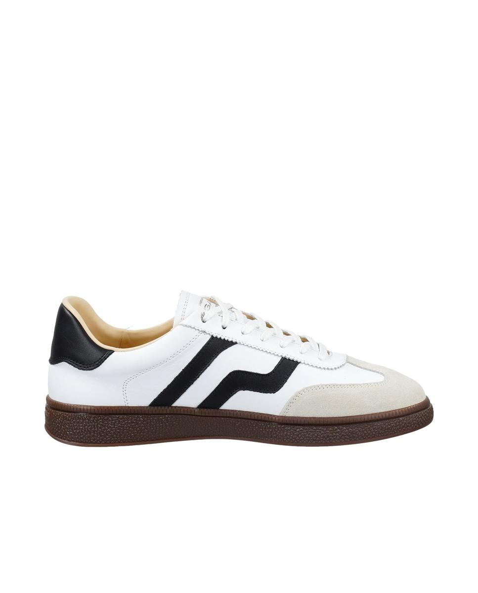 Imagen 0 de Zapatillas retro de hombre en cuero con logo gant lateral Blanco