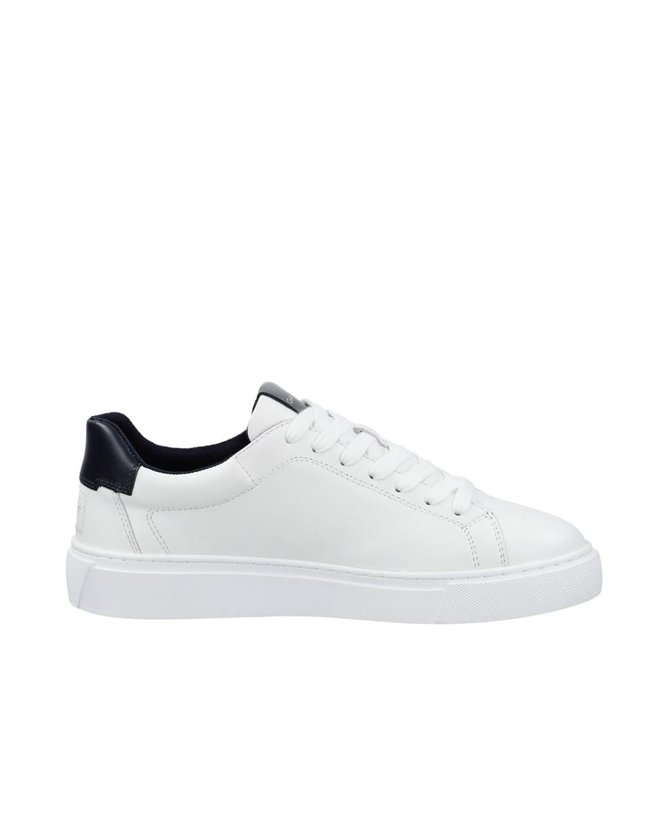 Imagen 0 de Zapatillas deportivas de hombre con ajuste de cordones y talón a contraste Blanco