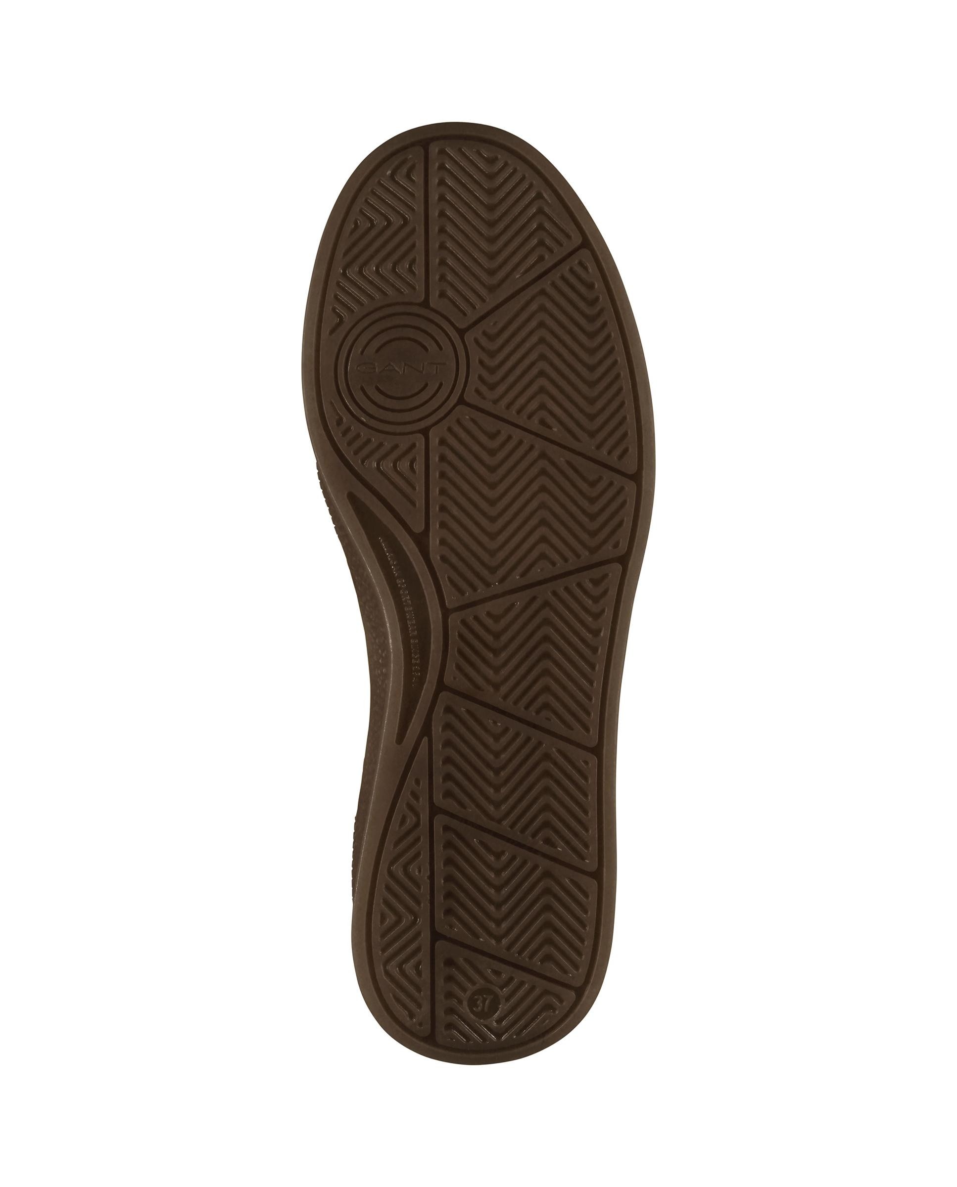 Zapatillas retro de mujer con ajuste de cordones y detalle lateral en contraste - Gant - Burdeos Burdeos-6