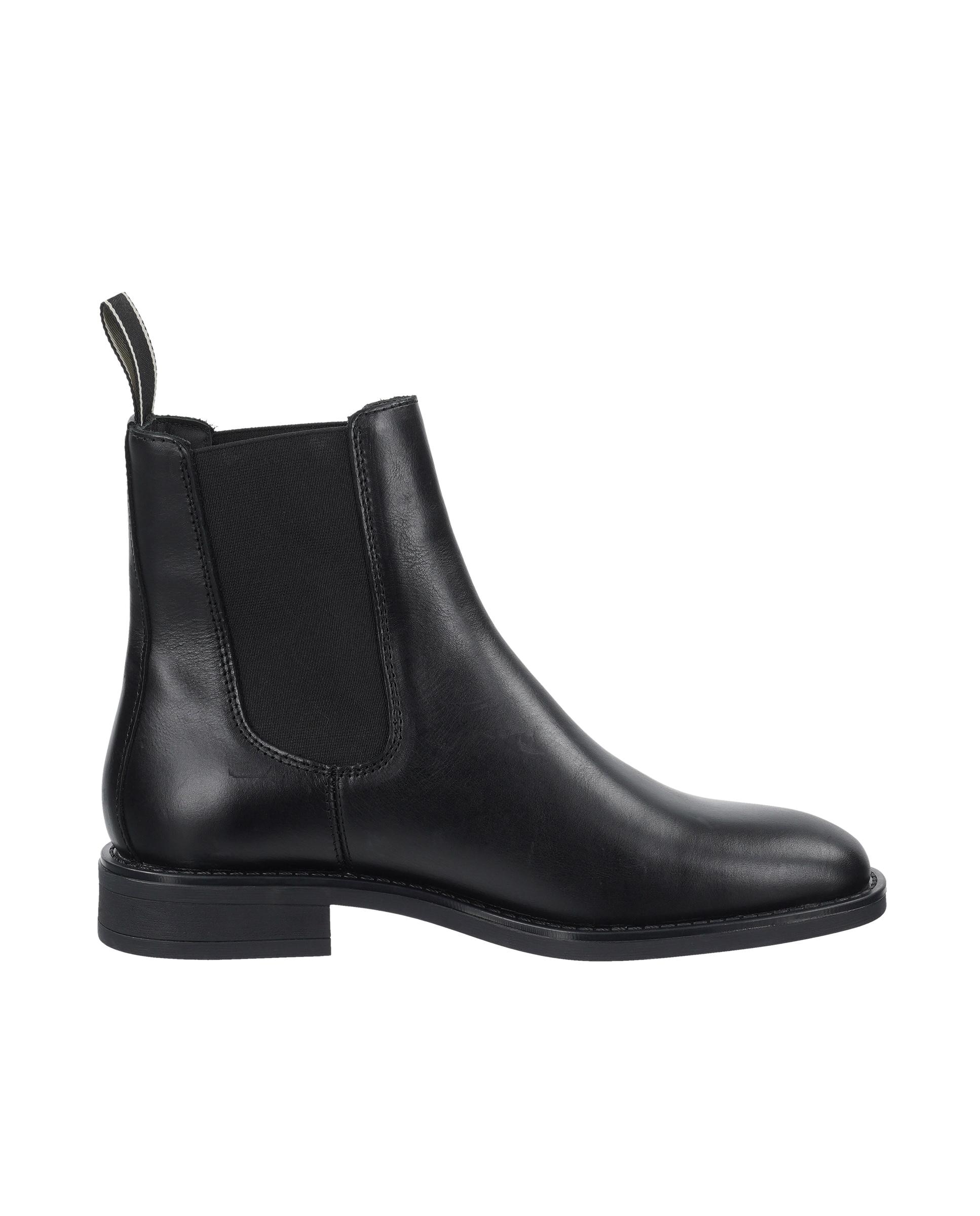 Imagen 0 de Botines de mujer de caña estrecha y elásticos laterales Negro