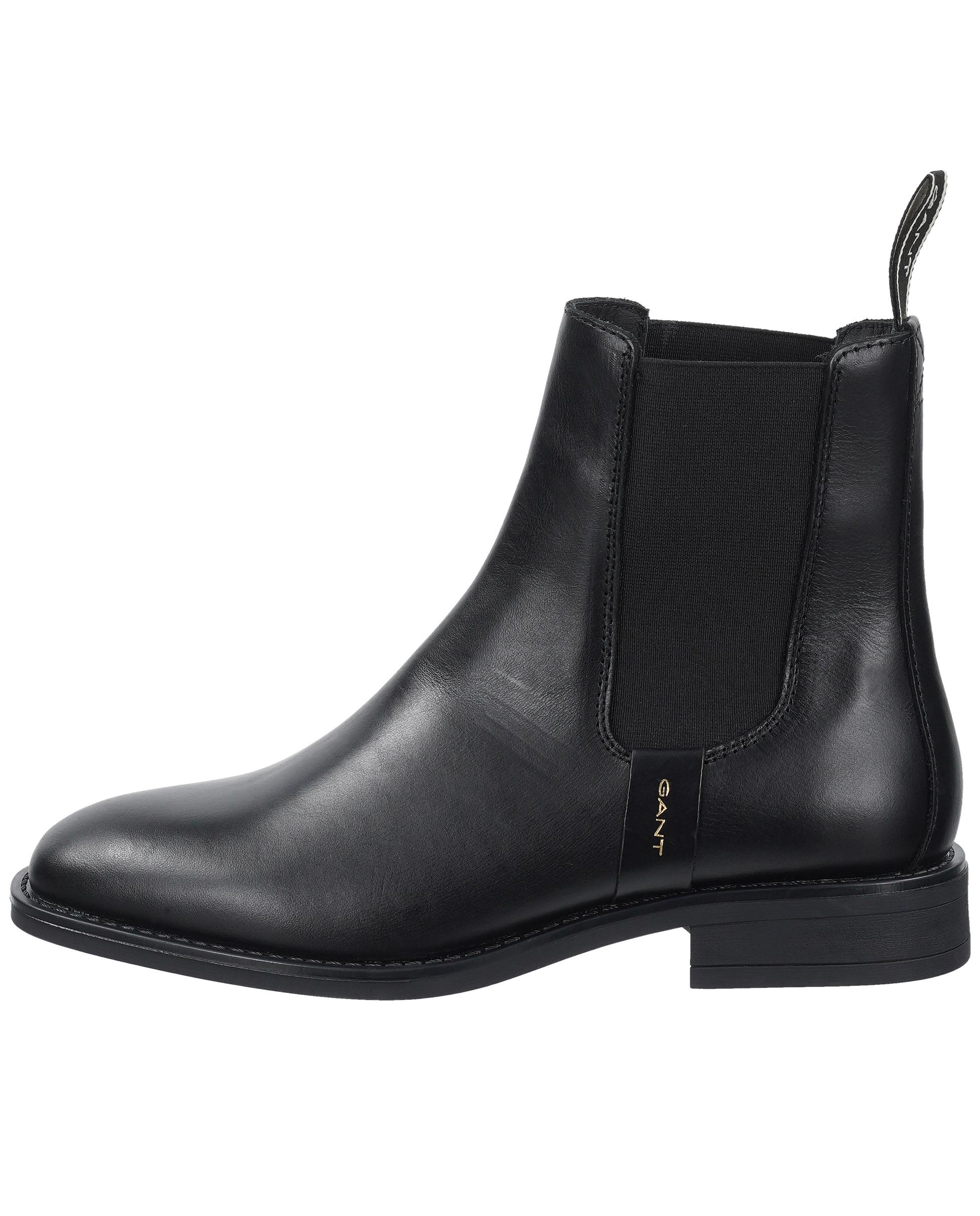 Botines de mujer de caña estrecha y elásticos laterales - Gant - Negro Negro-3