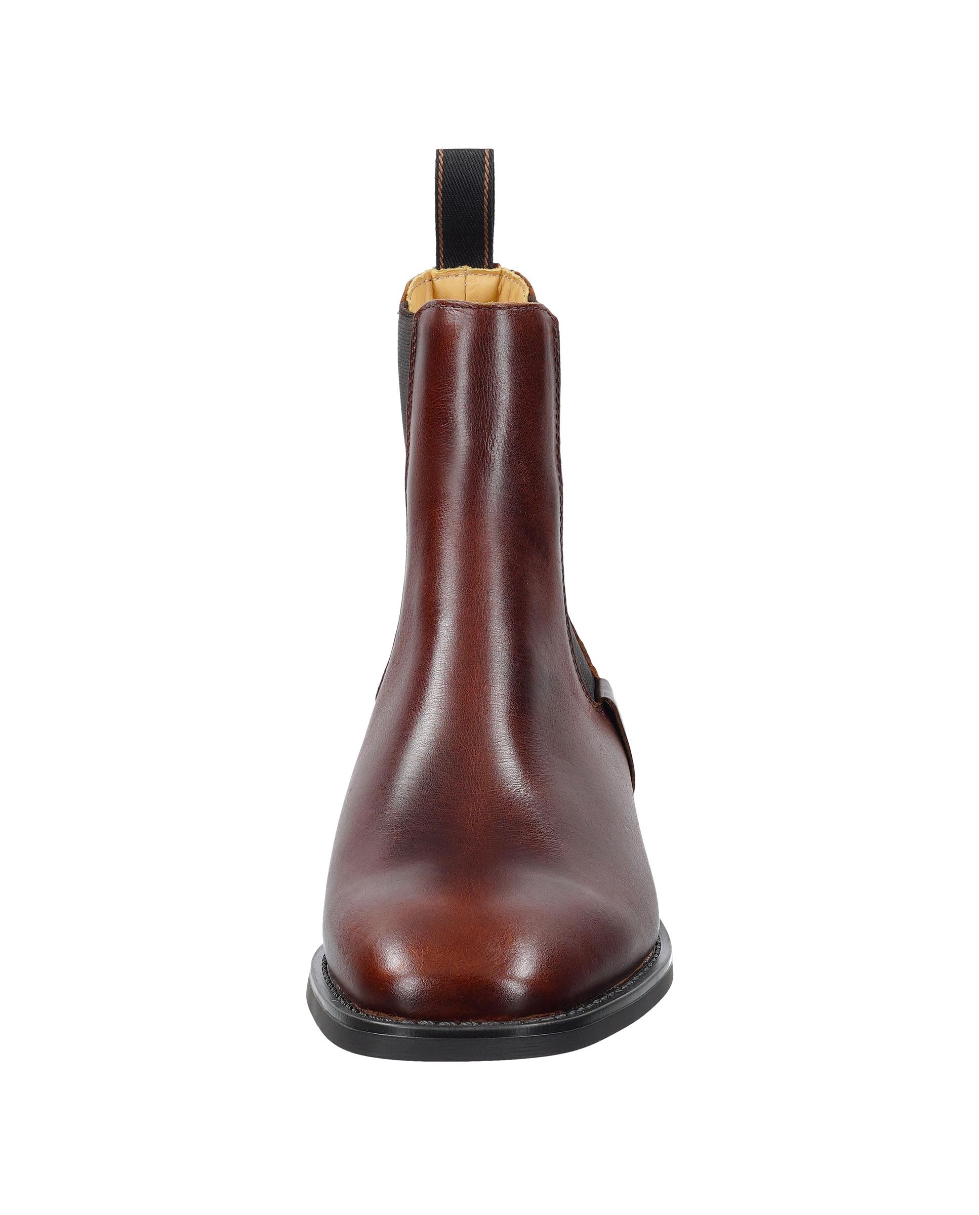 Botines de mujer de caña estrecha y elásticos laterales - Gant - Marrón oscuro Marrón oscuro-2