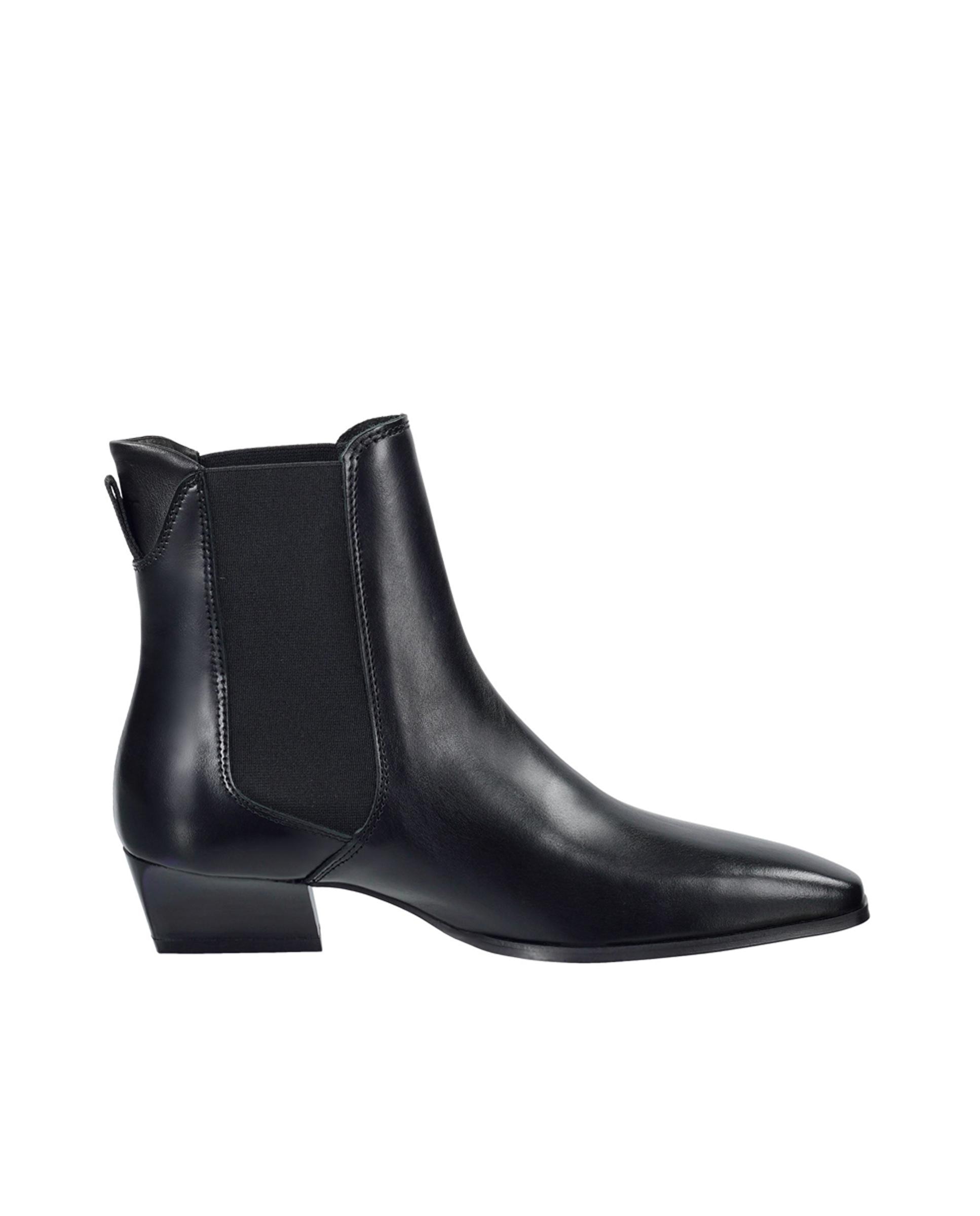 Imagen 0 de Botines chelsea de mujer con elásticos laterales y tacón en bloque Negro