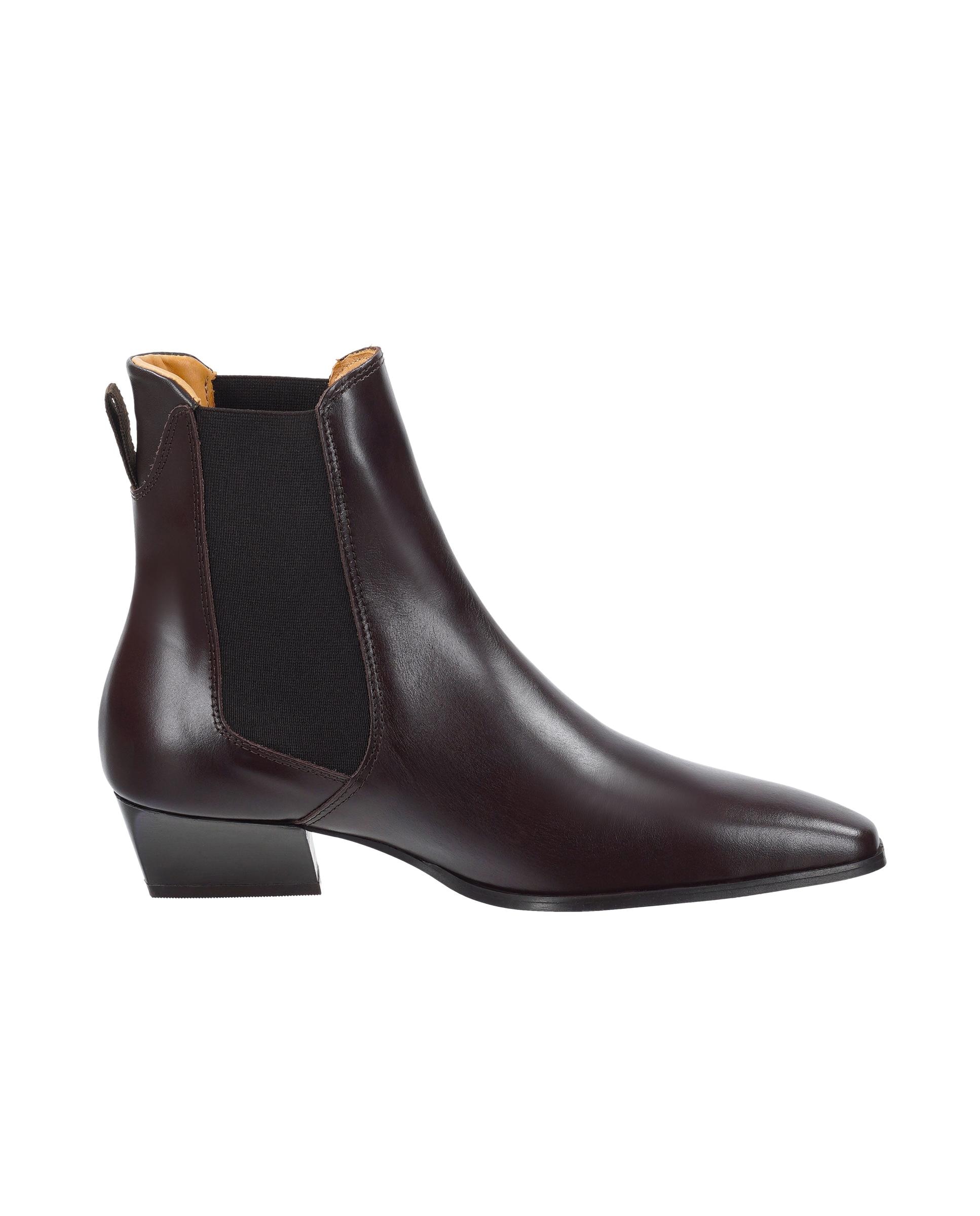 Botines chelsea de mujer con elásticos laterales y tacón en bloque - Gant - Marrón oscuro Marrón oscuro-1