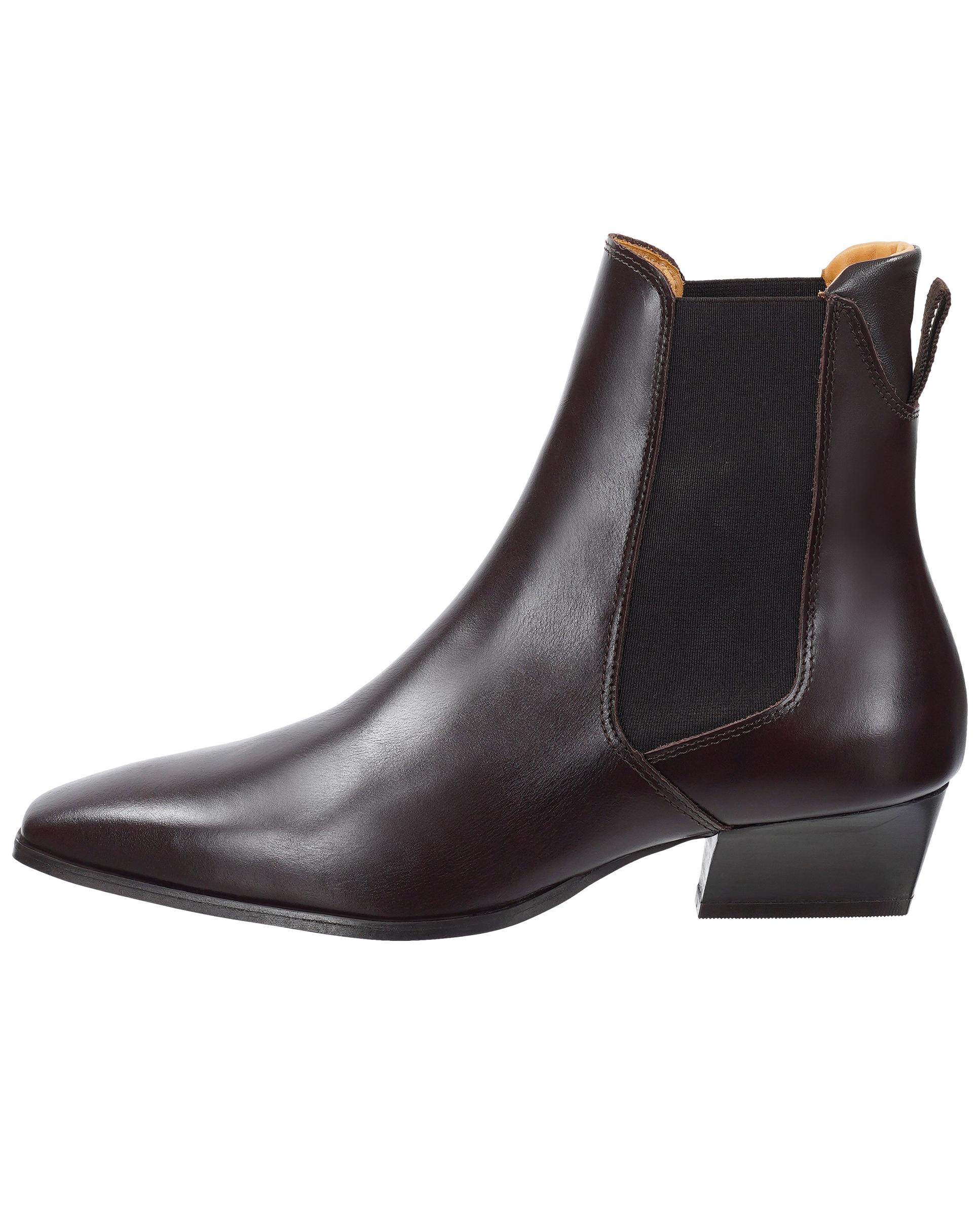 Botines chelsea de mujer con elásticos laterales y tacón en bloque - Gant - Marrón oscuro Marrón oscuro-3