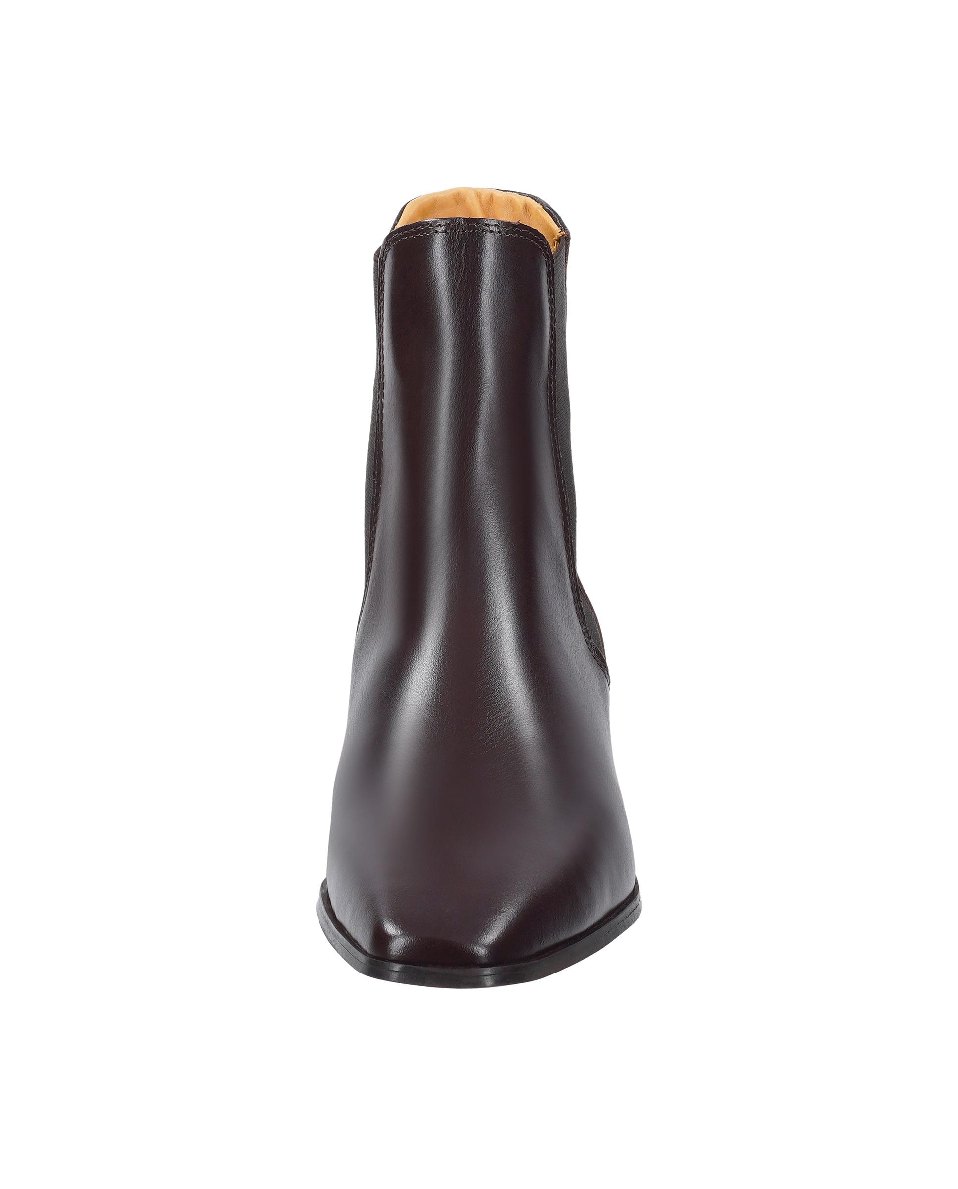 Botines chelsea de mujer con elásticos laterales y tacón en bloque - Gant - Marrón oscuro Marrón oscuro-2