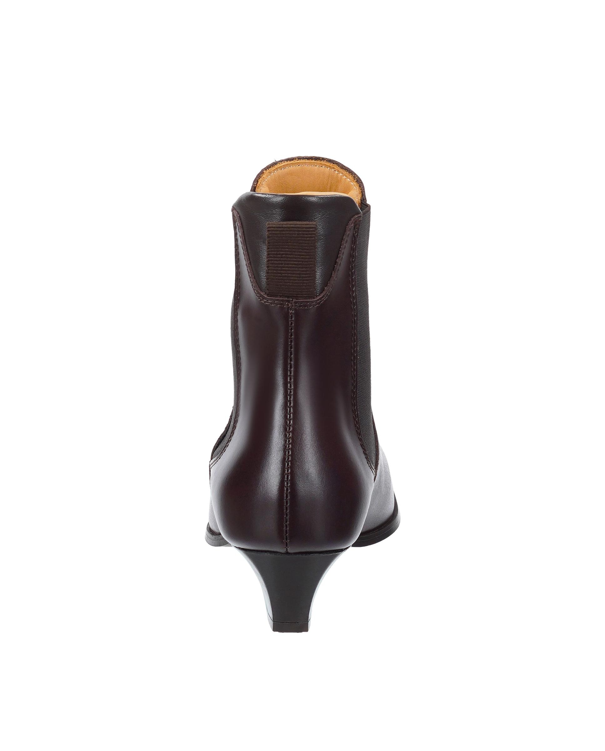 Botines chelsea de mujer con elásticos laterales y tacón en bloque - Gant - Marrón oscuro Marrón oscuro-4