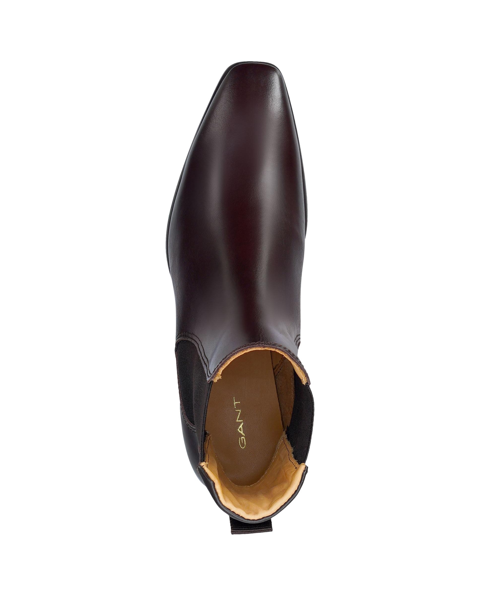 Botines chelsea de mujer con elásticos laterales y tacón en bloque - Gant - Marrón oscuro Marrón oscuro-5