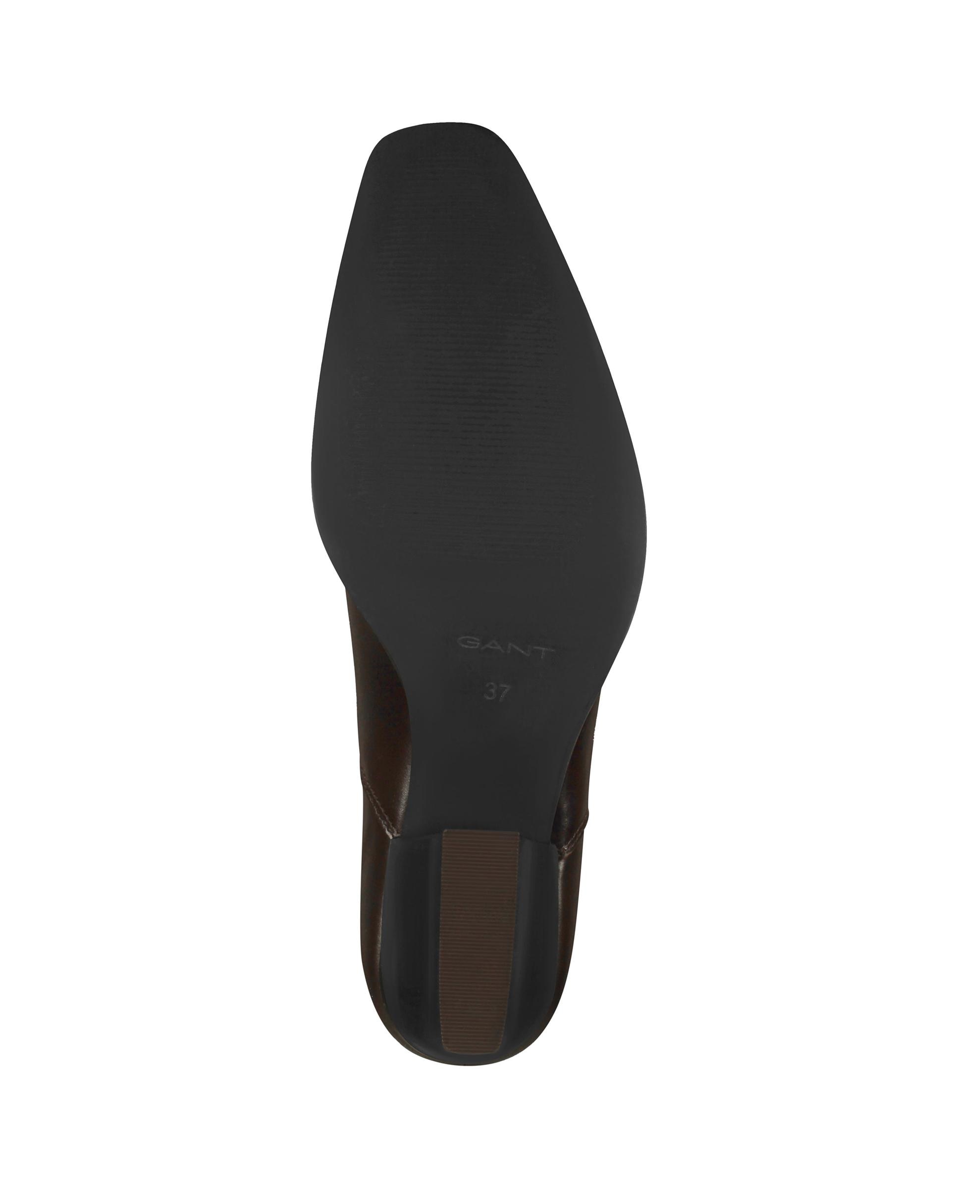 Botines chelsea de mujer con elásticos laterales y tacón en bloque - Gant - Marrón oscuro Marrón oscuro-6