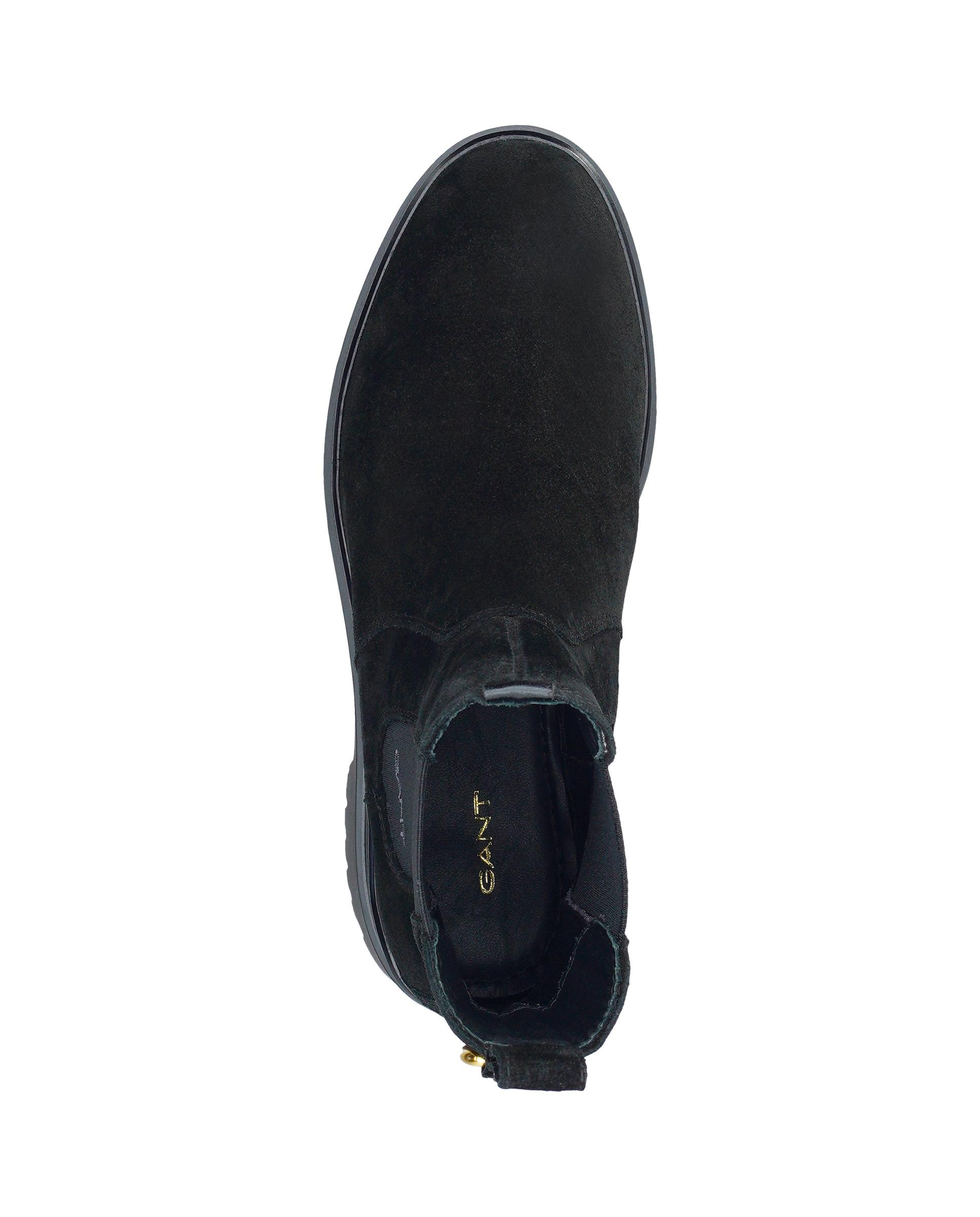 Botines chelsea de mujer con elástico lateral y caña estrecha - Gant - Negro Negro-5