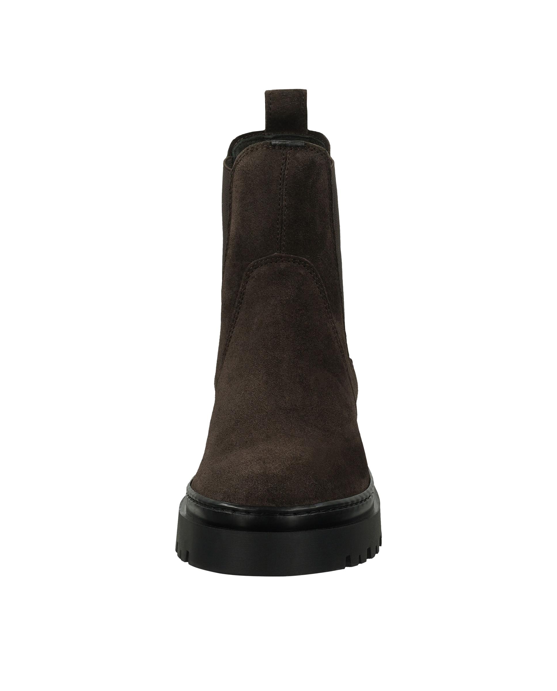 Botines chelsea de mujer con elástico lateral y caña estrecha - Gant - Marrón oscuro Marrón oscuro-2