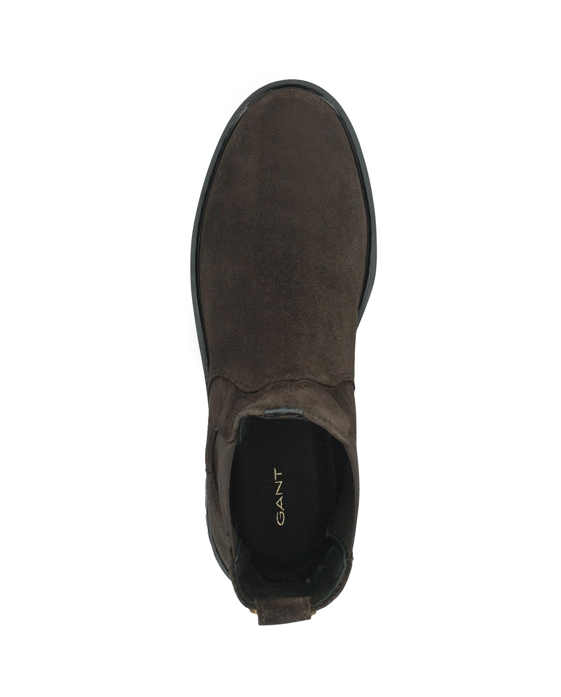 Botines chelsea de mujer con elástico lateral y caña estrecha - Gant - Marrón oscuro Marrón oscuro-5