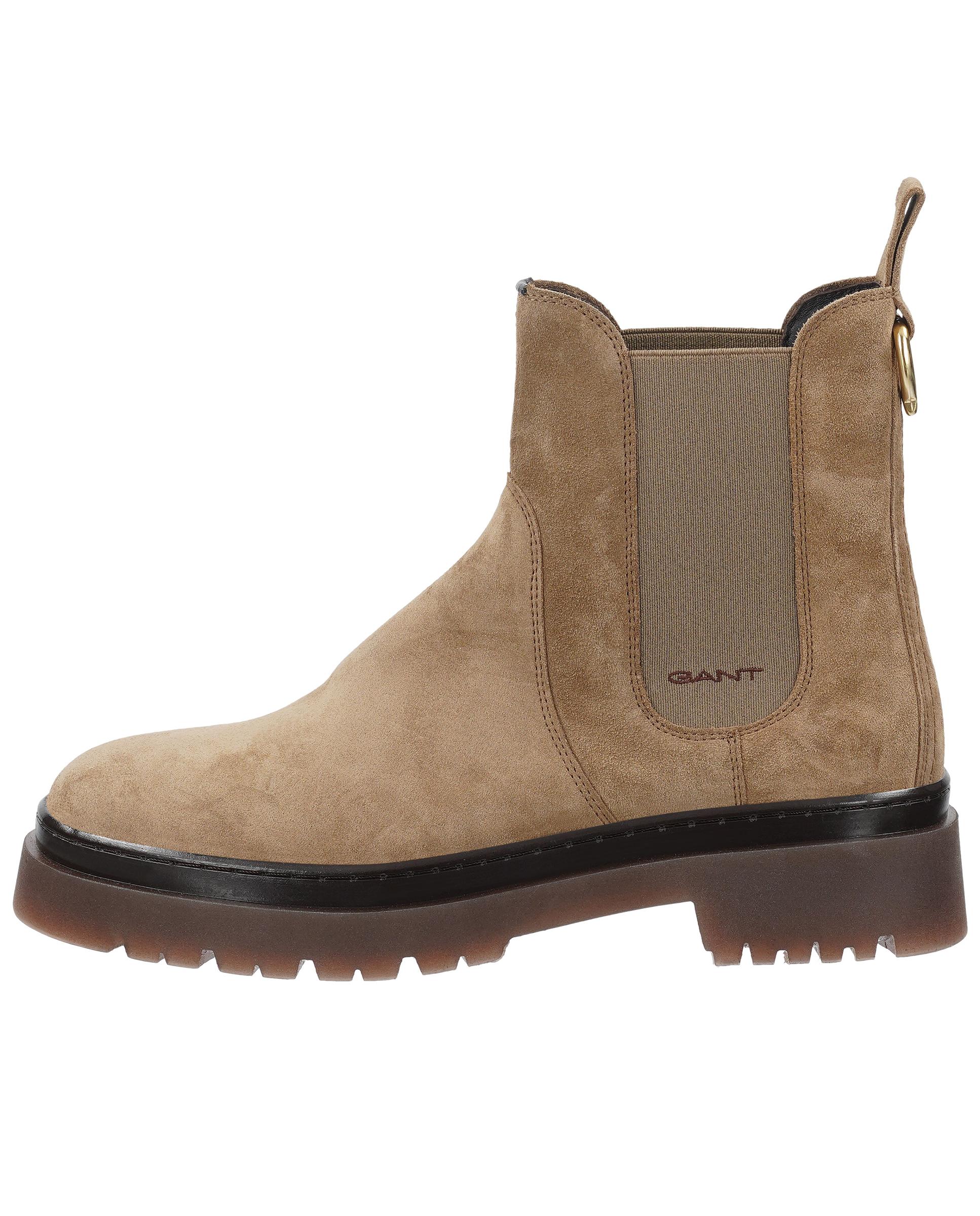 Botines chelsea de mujer con elástico lateral y caña estrecha - Gant - Beige Beige-3