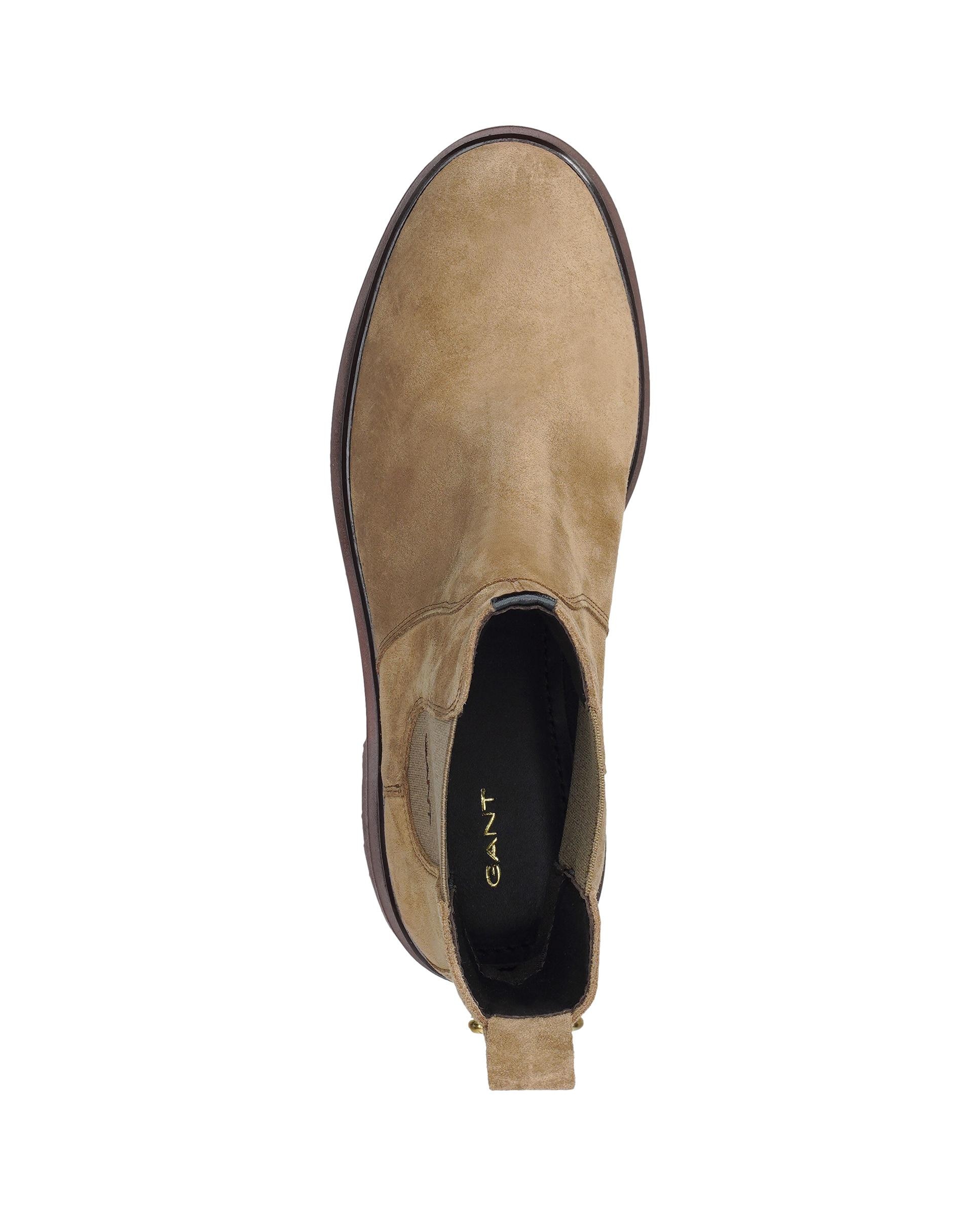 Botines chelsea de mujer con elástico lateral y caña estrecha - Gant - Beige Beige-5