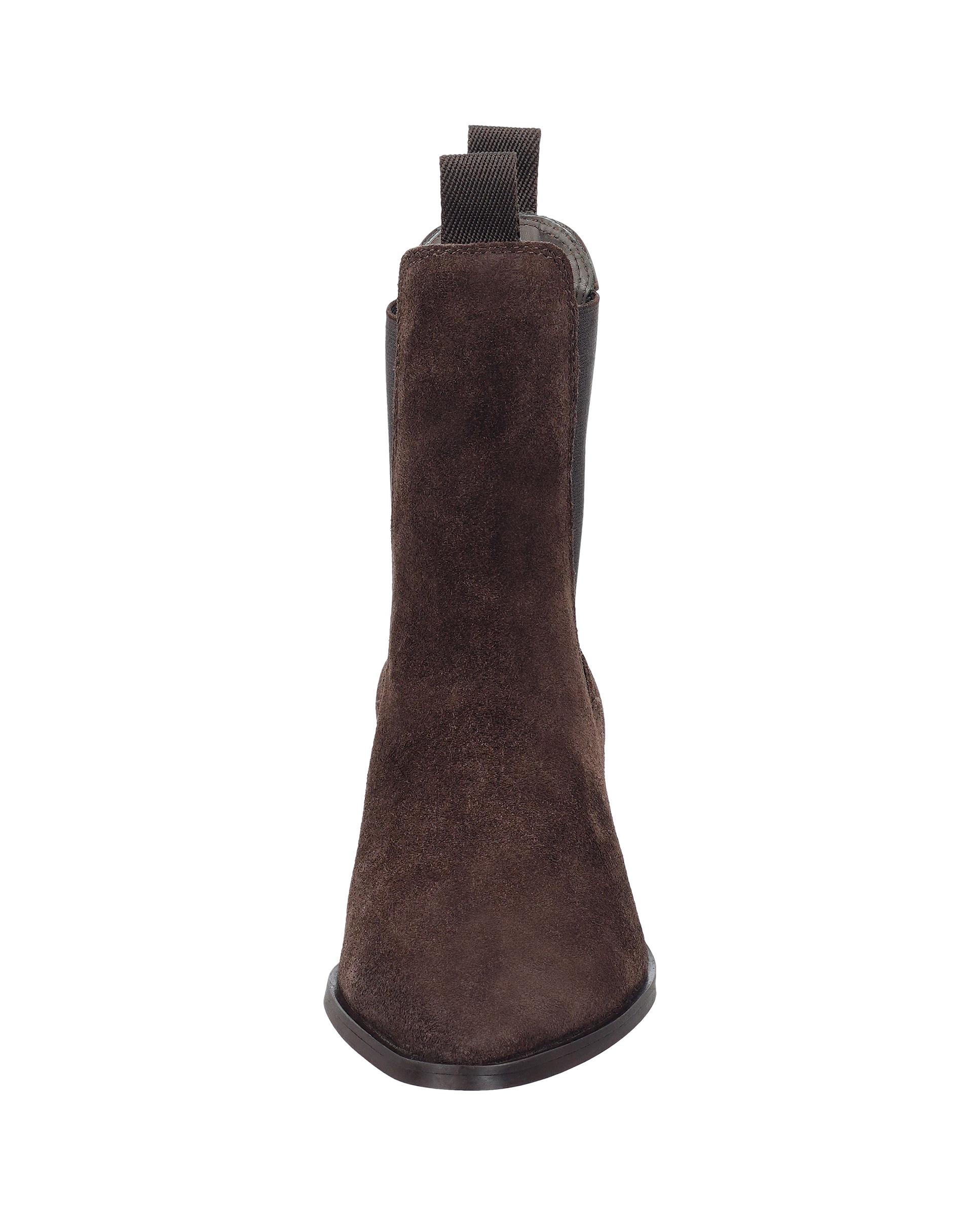 Botines de mujer de punta afilada con tacón de bloque - Gant - Marrón oscuro Marrón oscuro-2