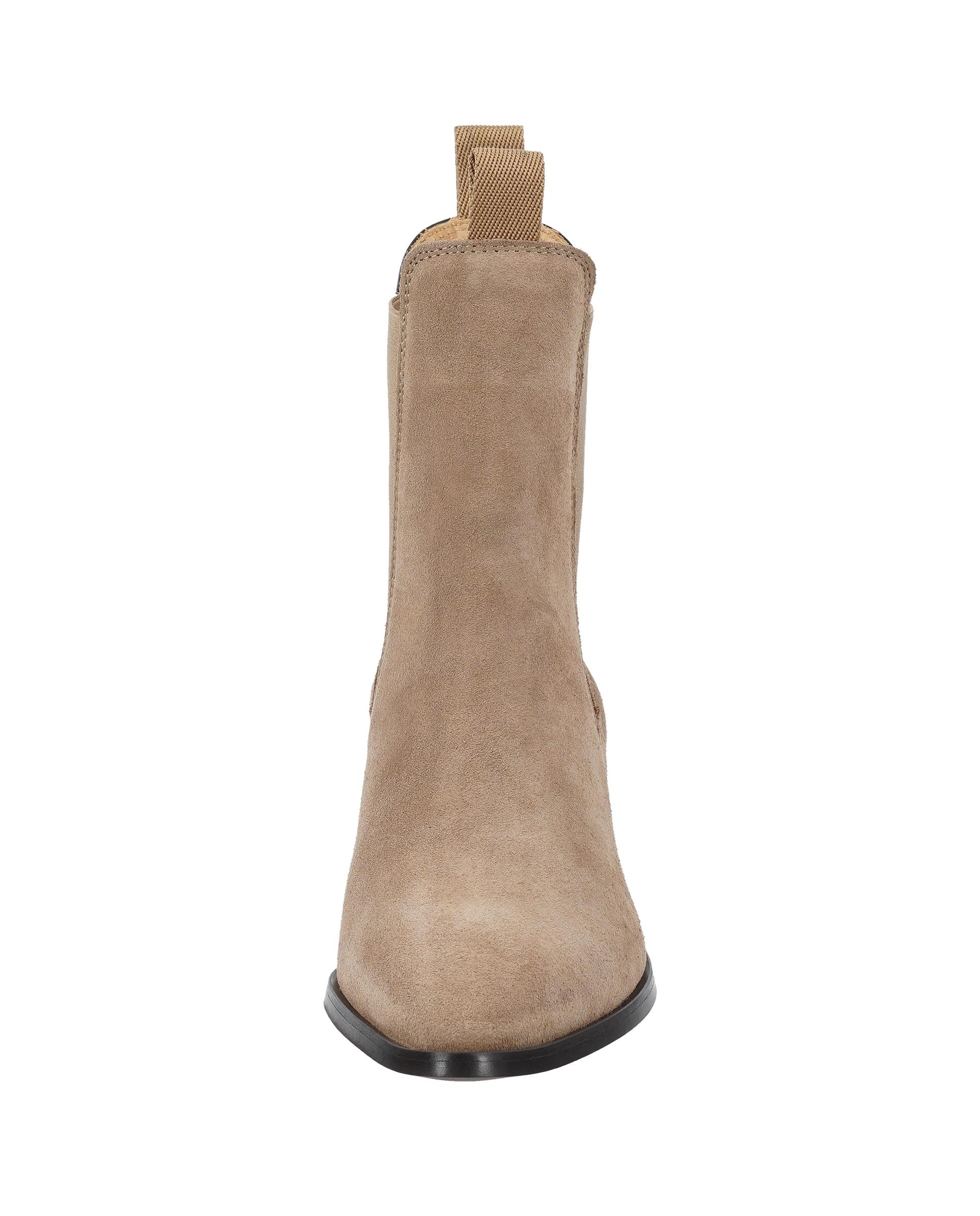 Botines de mujer de punta afilada con tacón de bloque - Gant - Beige Beige-2
