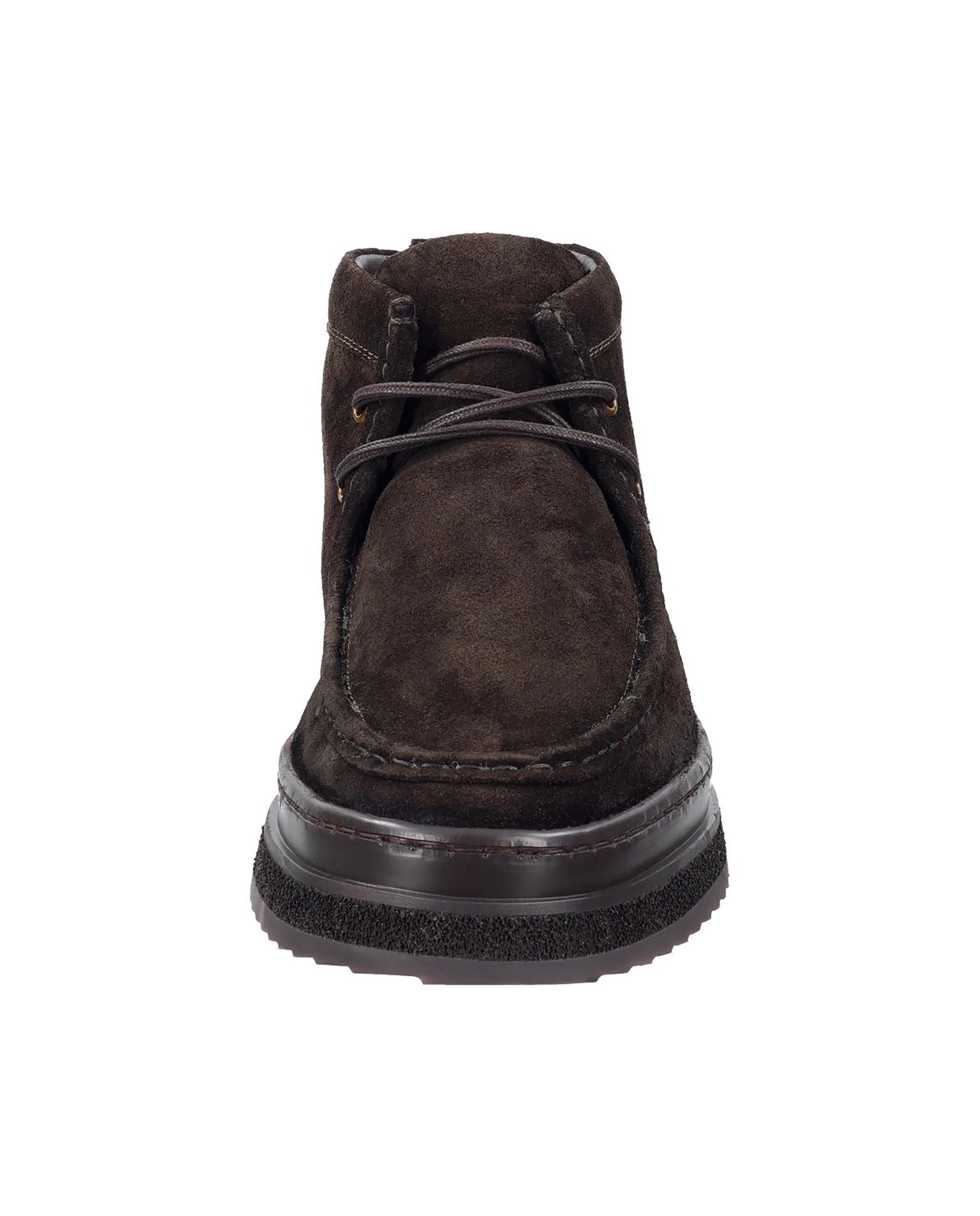 Imagen 2 de Botines de cordones de hombre estilo mocasín con tirador en talón - Gant - Marrón oscuro Marrón oscuro