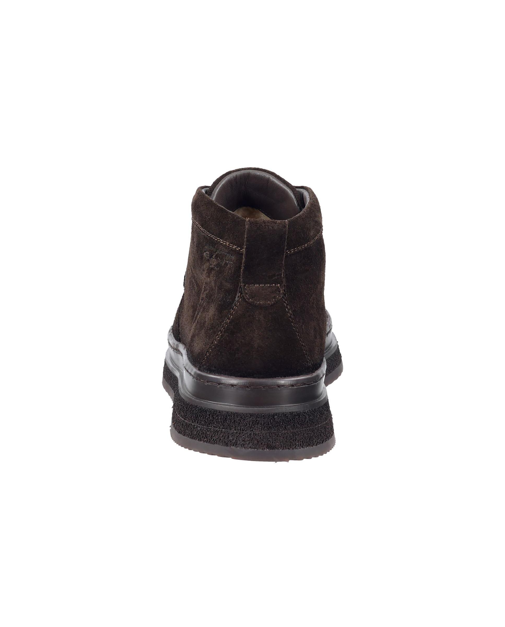 Imagen 5 de Botines de cordones de hombre estilo mocasín con tirador en talón - Gant - Marrón oscuro Marrón oscuro