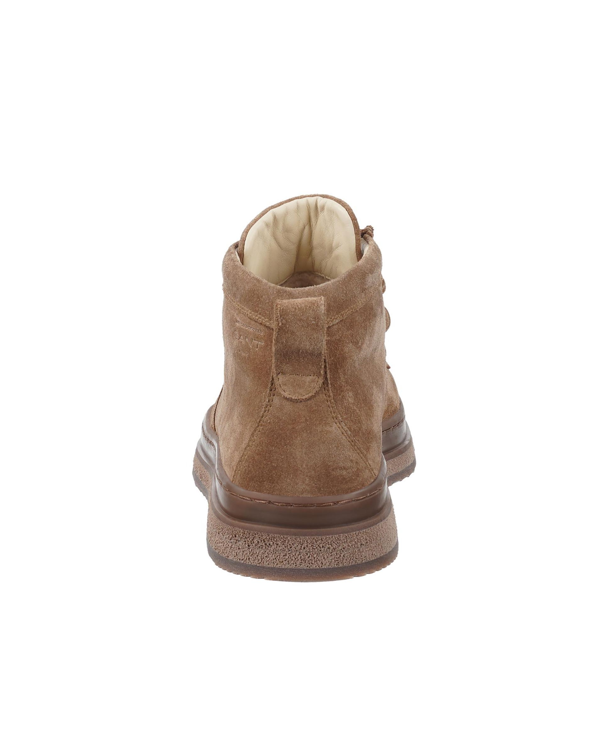 Imagen 5 de Botines de cordones de hombre estilo mocasín con tirador en talón - Gant - Marrón Marrón