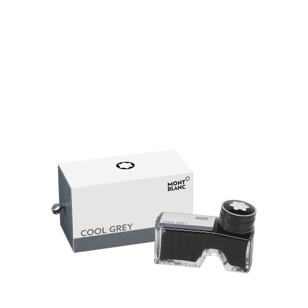 Tintero Montblanc color gris.