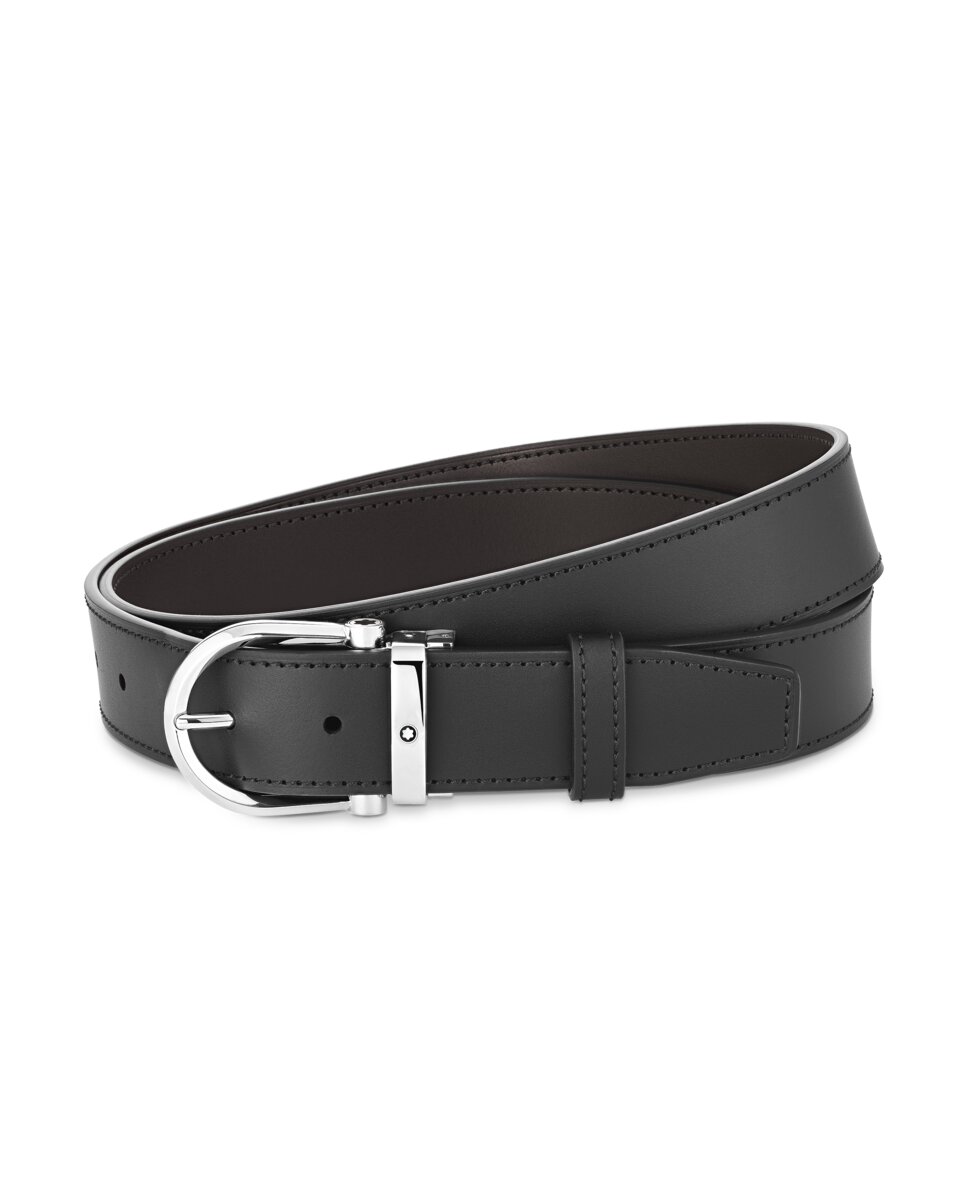 Imagen 2 de Cinturón de hombre de piel color - Montblanc - Negro Negro