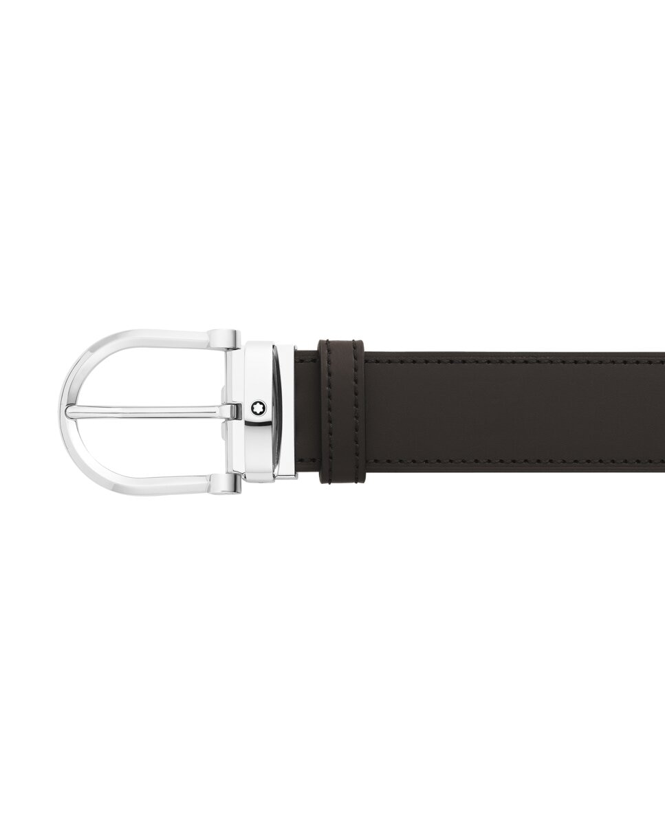 Imagen 3 de Cinturón de hombre de piel color - Montblanc - Negro Negro