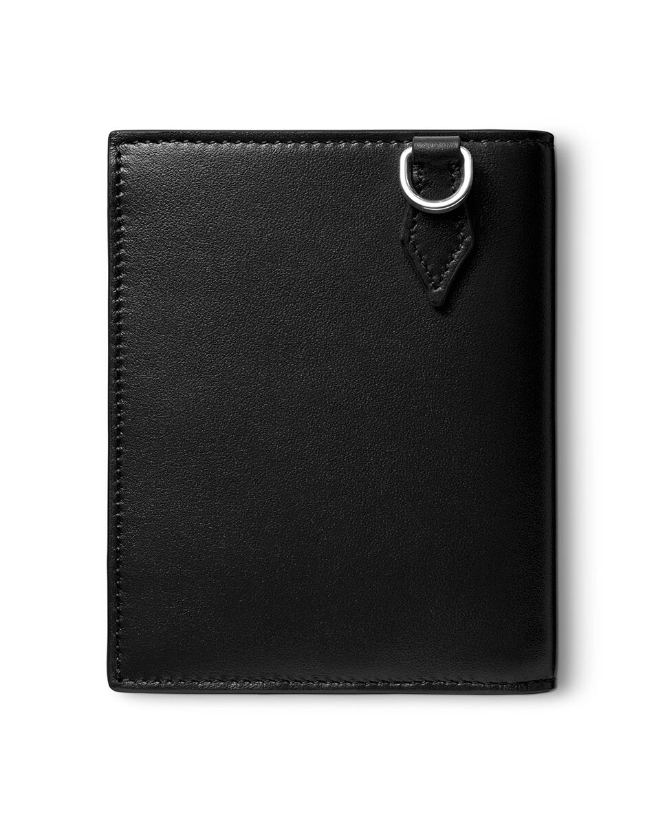 Cartera unisex compacta para 6 tarjetas Meisterstück de piel color - Montblanc - Negro Negro-3