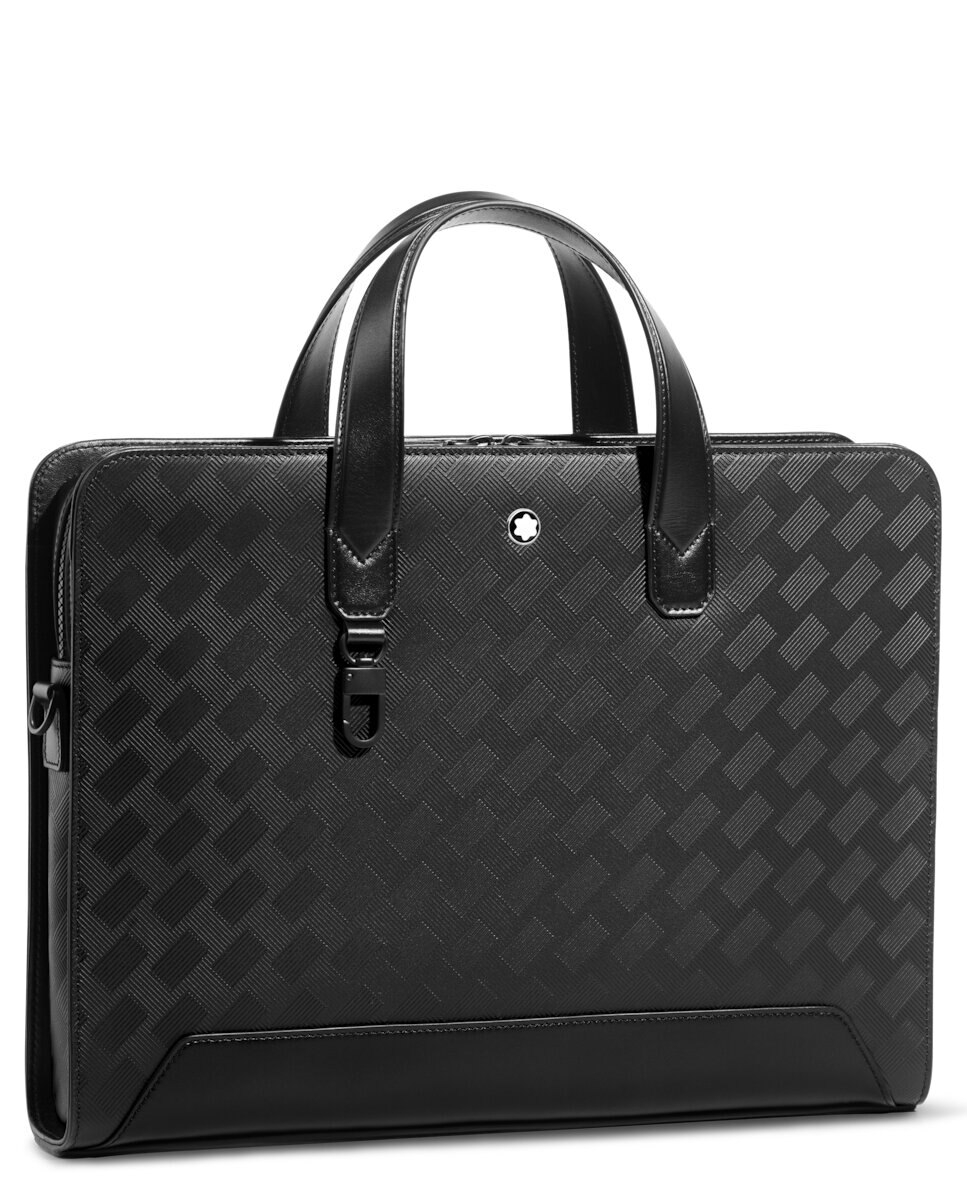 Imagen 3 de Portadocumentos unisex de piel color - Montblanc - Negro Negro