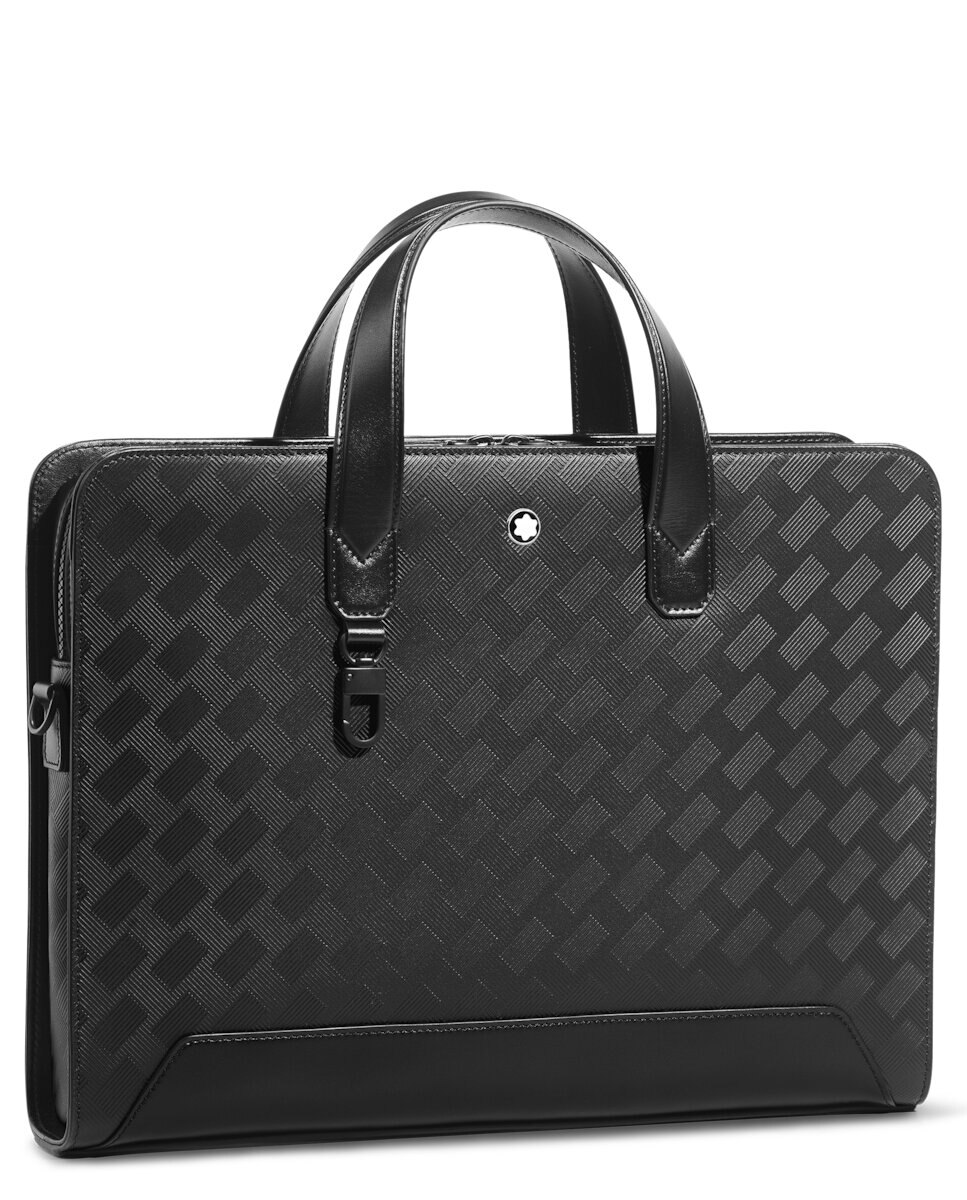 Imagen 4 de Portadocumentos unisex de piel color - Montblanc - Negro Negro