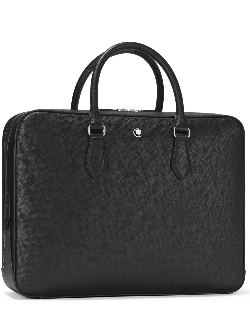 Portadocumentos unisex de piel color - Montblanc - Negro Negro-3