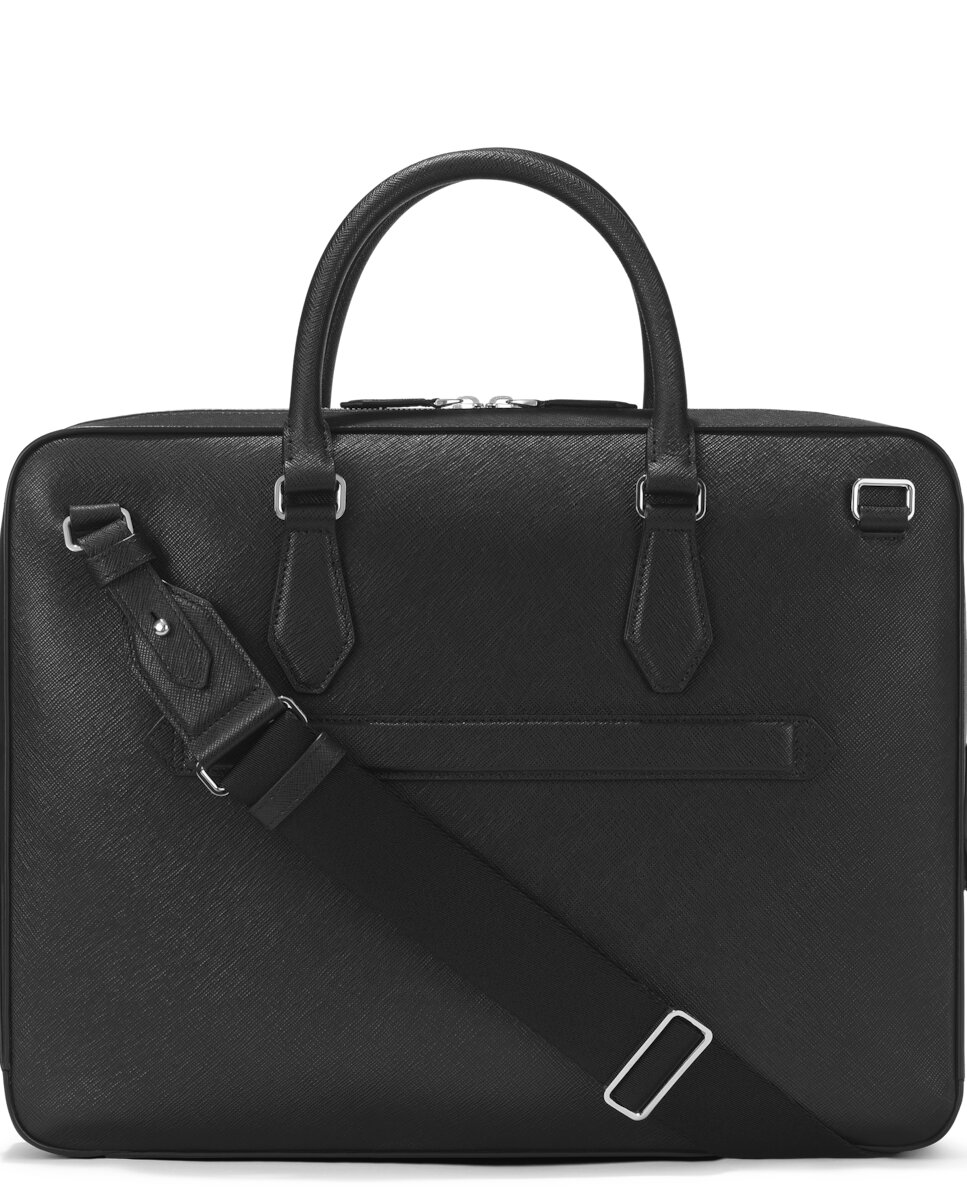 Imagen 2 de Portadocumentos unisex de piel color - Montblanc - Negro Negro