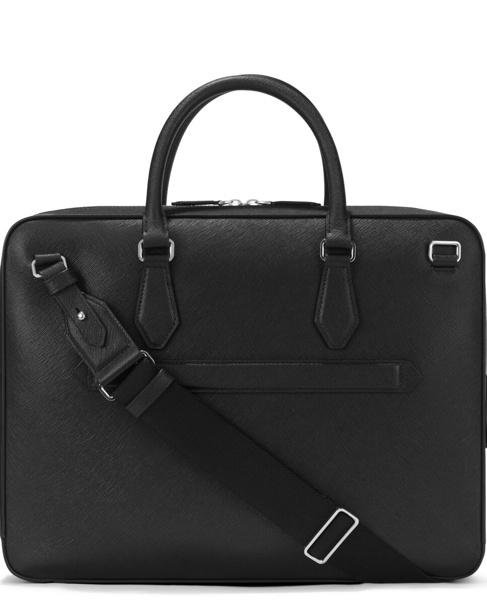 Imagen 3 de Portadocumentos unisex de piel color - Montblanc - Negro Negro