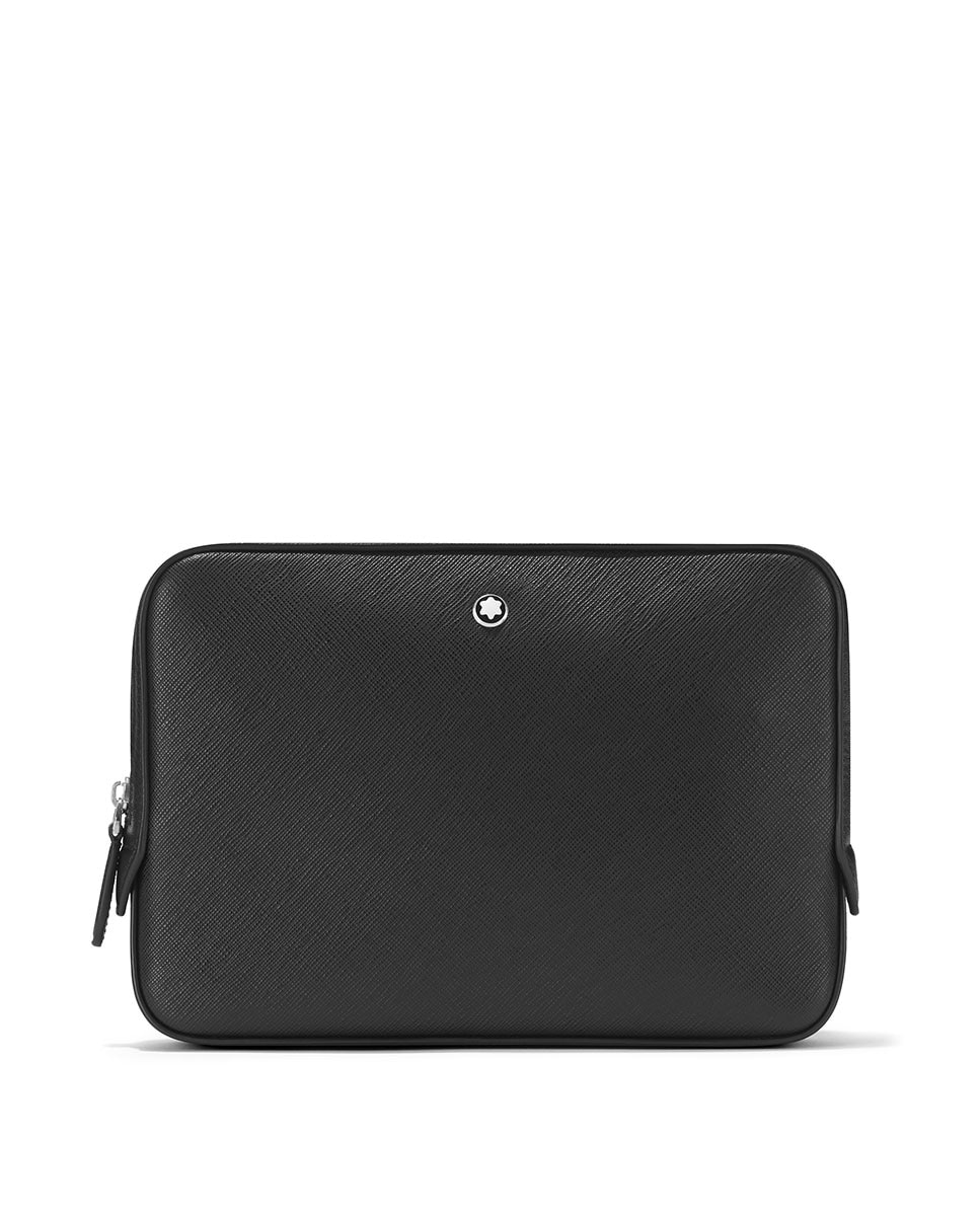 Imagen 0 de Bandolera unisex de piel color negro Negro