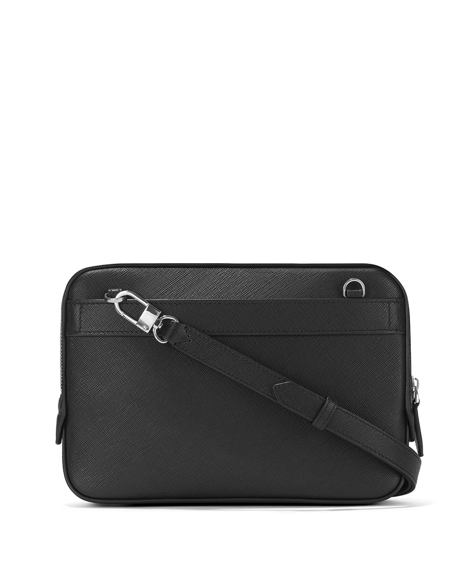 Imagen 2 de Bandolera unisex de piel color - Montblanc - Negro Negro